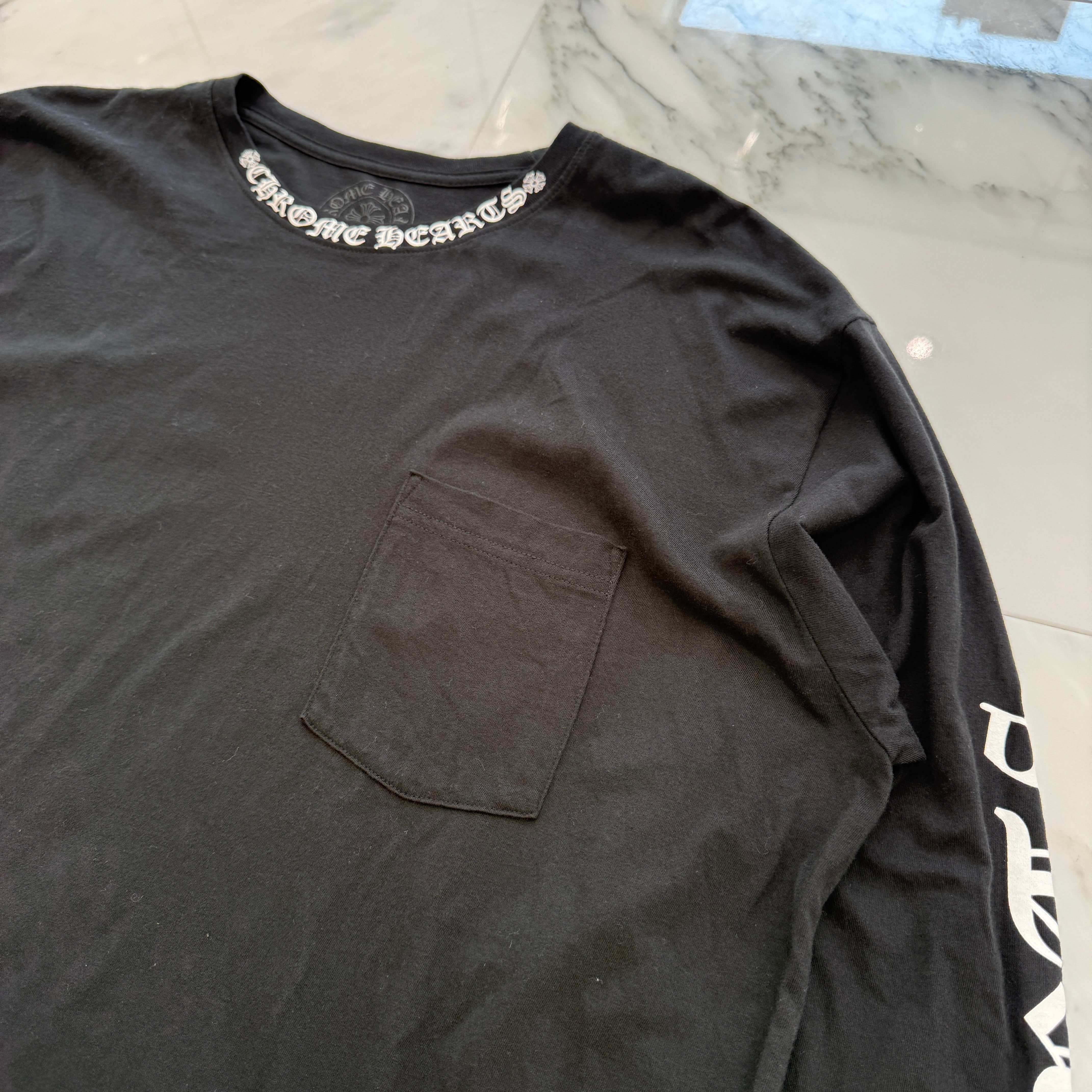 CHROME HEARTS Neck Logo Long Sleeve Tee Size XXL クロムハーツ ネックロゴ ロングスリーブTシャツ サイズXXL