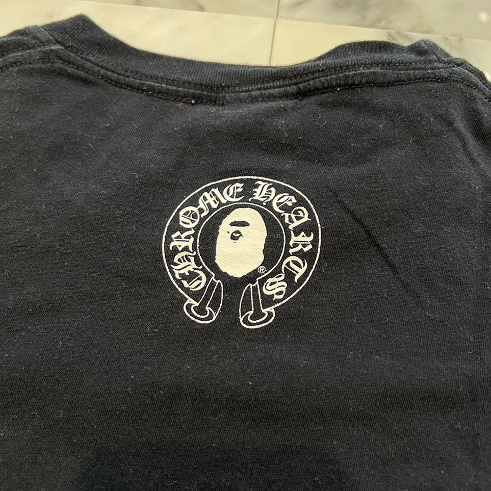 CHROME HEARTS × A BATHING APE Baby Milo Horseshoe Tee Size S クロムハーツ × アベイシングエイプ ベイビーマイロ ホースシュー Tシャツ サイズS