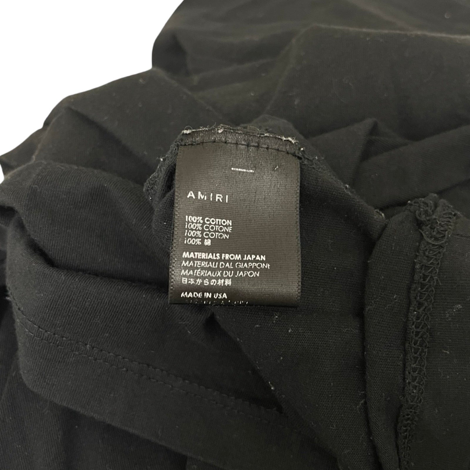 AMIRI Printed Cotton "Black Magic" Tee Size UK 36