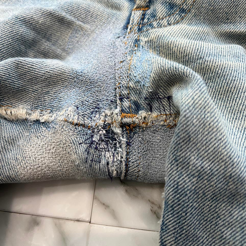 CHROME HEARTS × Levi's VNTG Cross Leather Patch Denim Pants Size 29 クロムハーツ × リーバイス ヴィンテージ クロスレザーパッチ デニムパンツ サイズ29