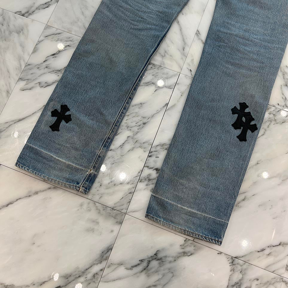 CHROME HEARTS × Levi's VNTG Cross Leather Patch Denim Pants Size 29 クロムハーツ × リーバイス ヴィンテージ クロスレザーパッチ デニムパンツ サイズ29