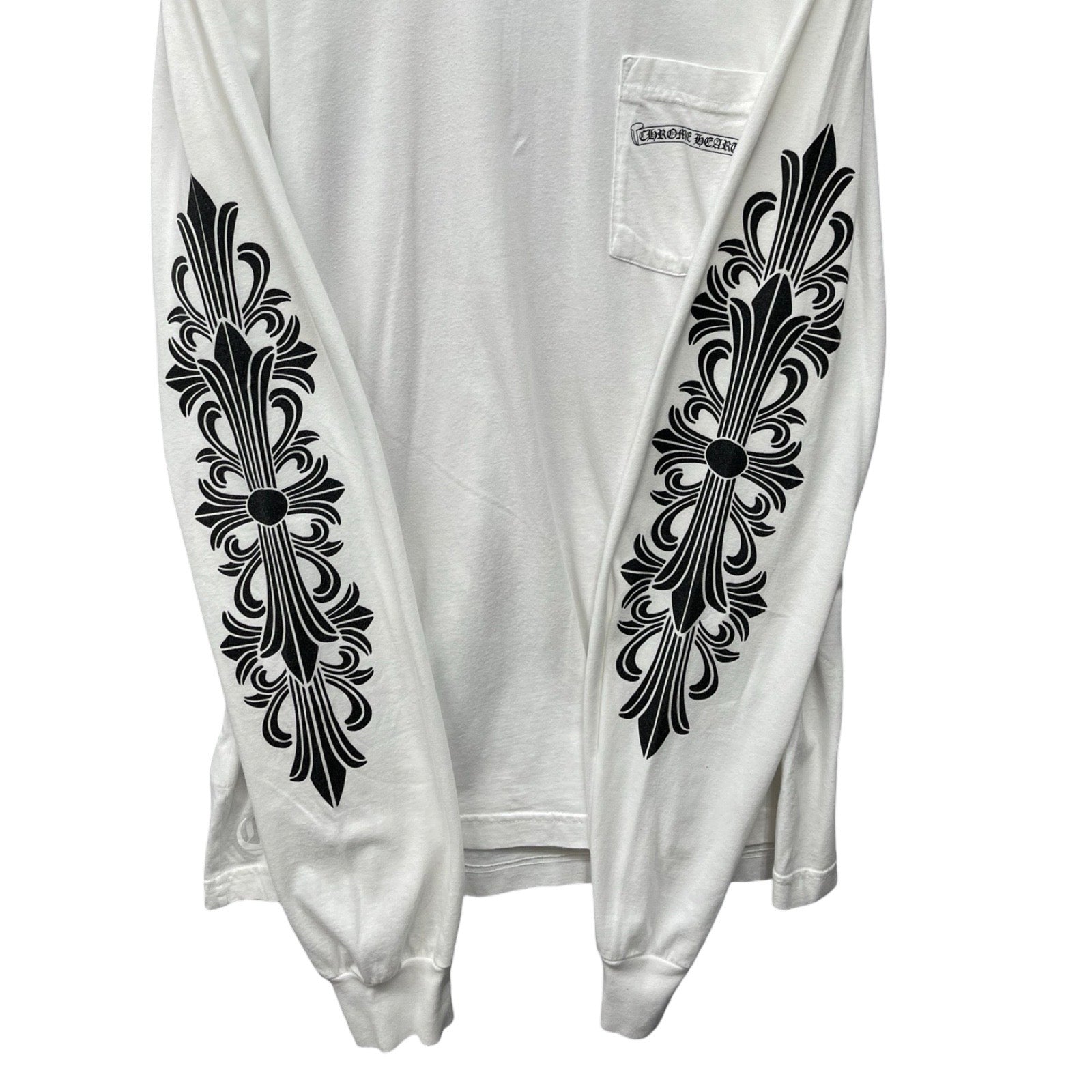 CHROME HEARTS Dagger Eye Chart Long Sleeve Tee Size L