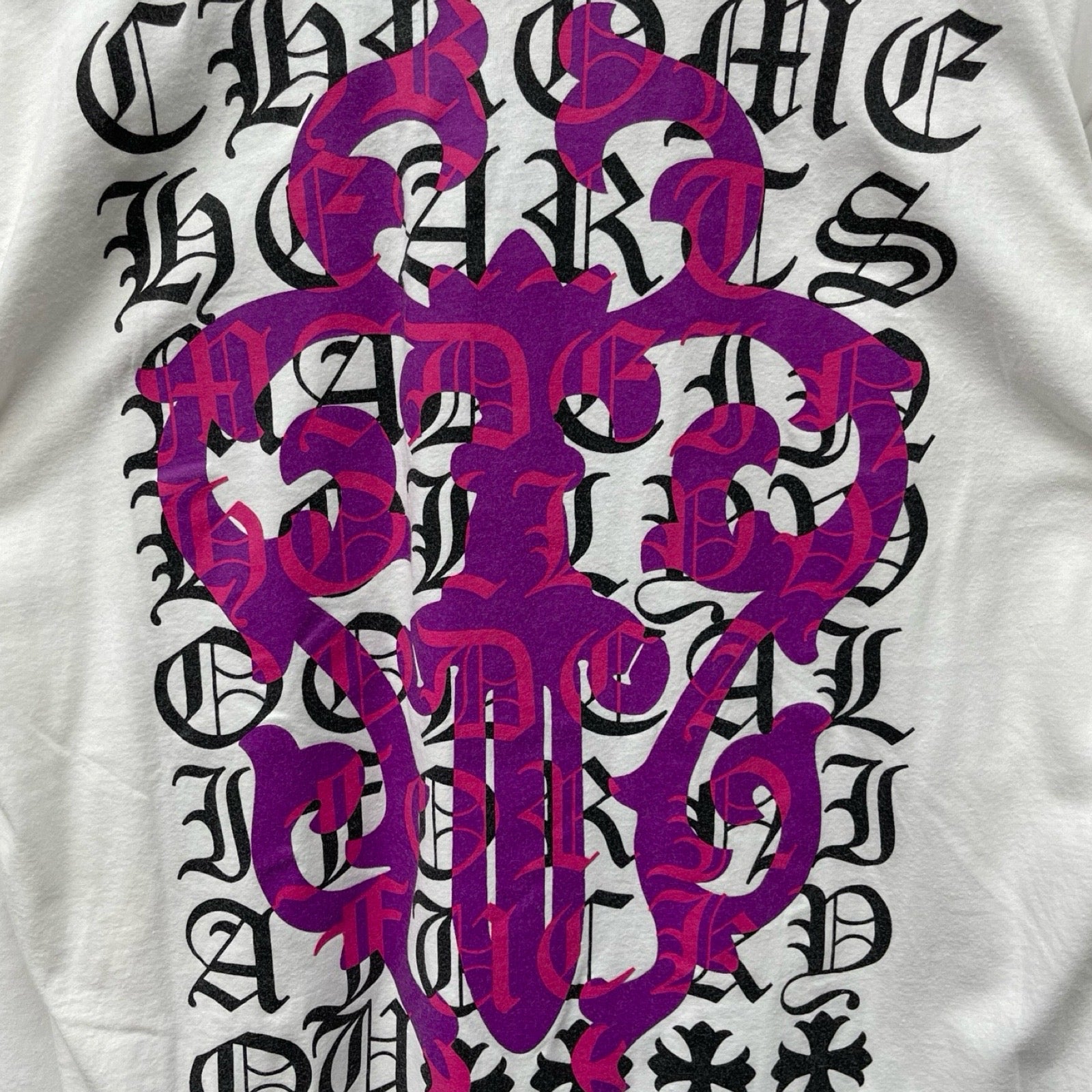 CHROME HEARTS Dagger Eye Chart Long Sleeve Tee Size L