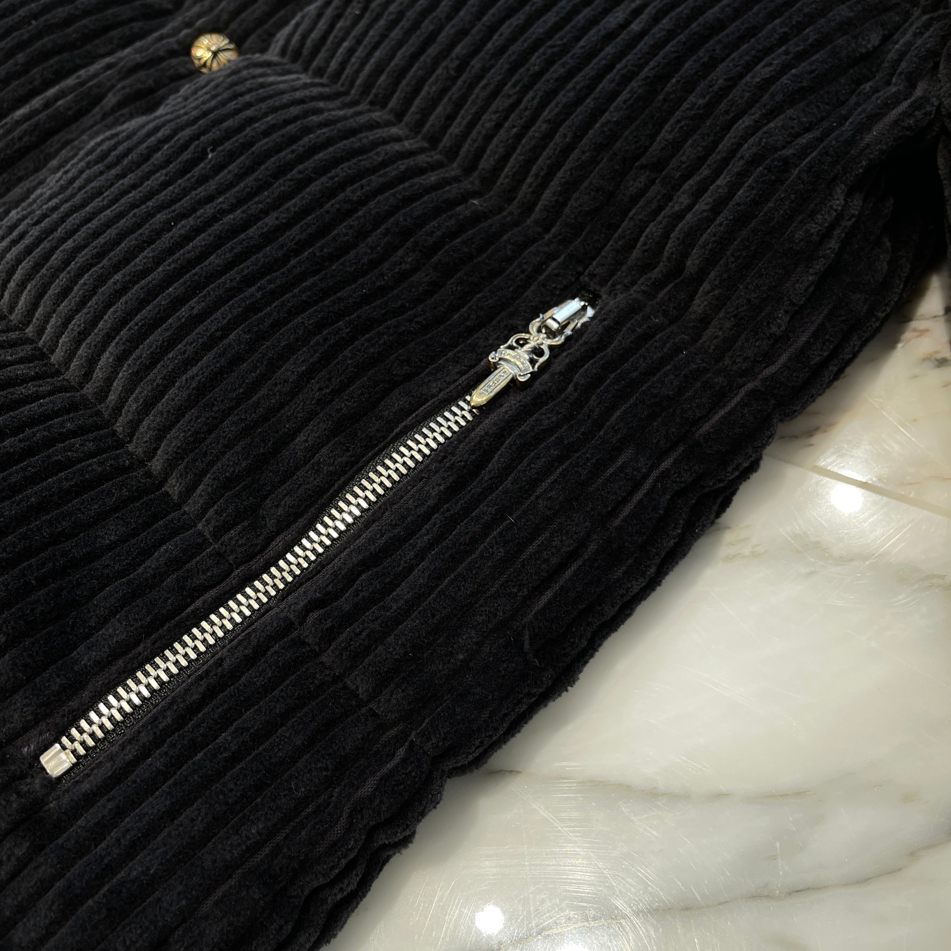 CHROME HEART × MATTY BOY Chomper Corduroy Puffer Jacket Size M クロムハーツ × マッティボーイ チョンパーコーデュロイ パファージャケット サイズM