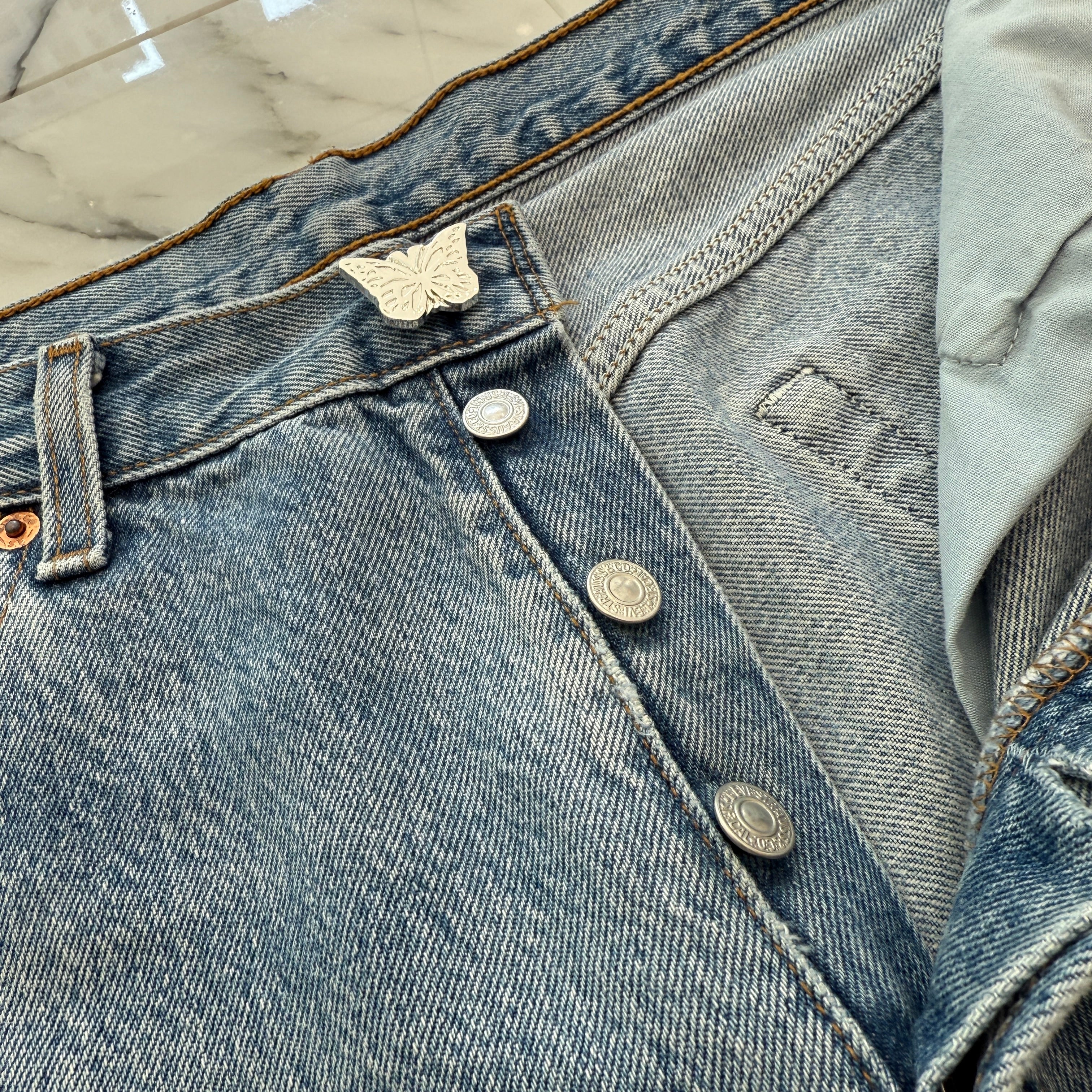 ABOUT DREAMS Butterfly Denim Shorts アバウトドリームズ バタフライ デニムショーツ