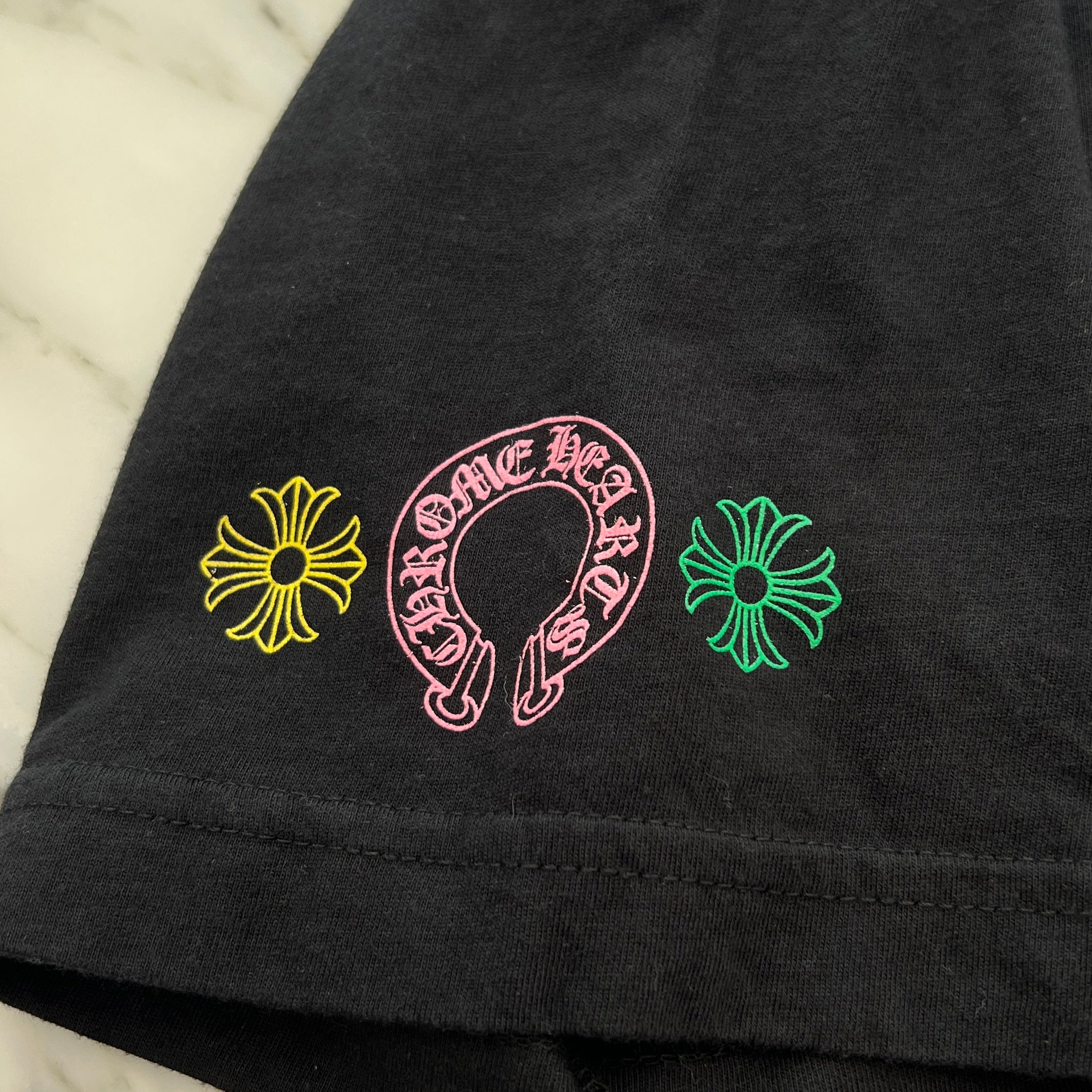 CHROME HEARTS 2021SS MLTCOL CEM CRS Tee Size S クロムハーツ マルチカラー セメタリークロス Tシャツ サイズS