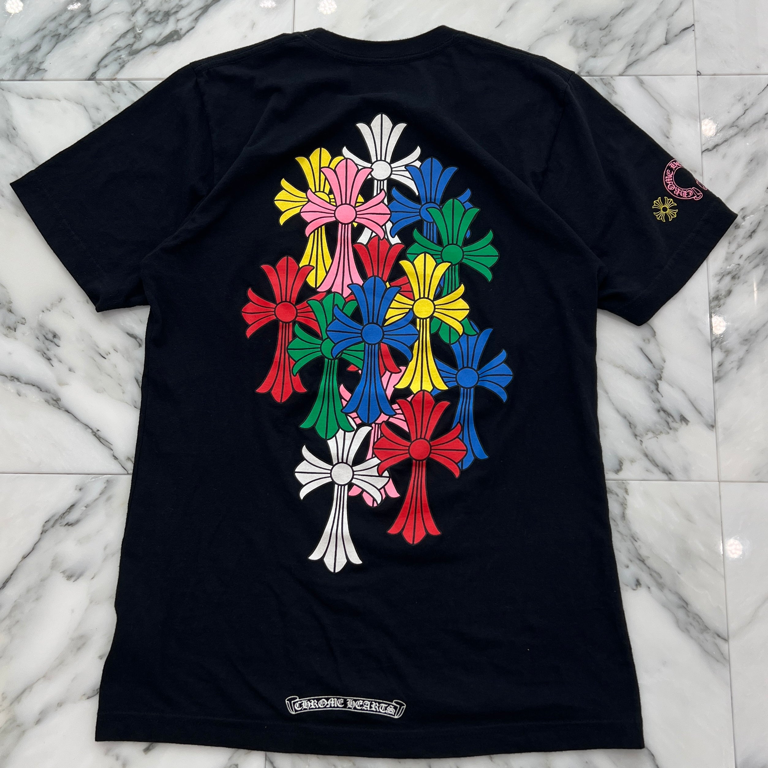 CHROME HEARTS 2021SS MLTCOL CEM CRS Tee Size S クロムハーツ マルチカラー セメタリークロス Tシャツ サイズS