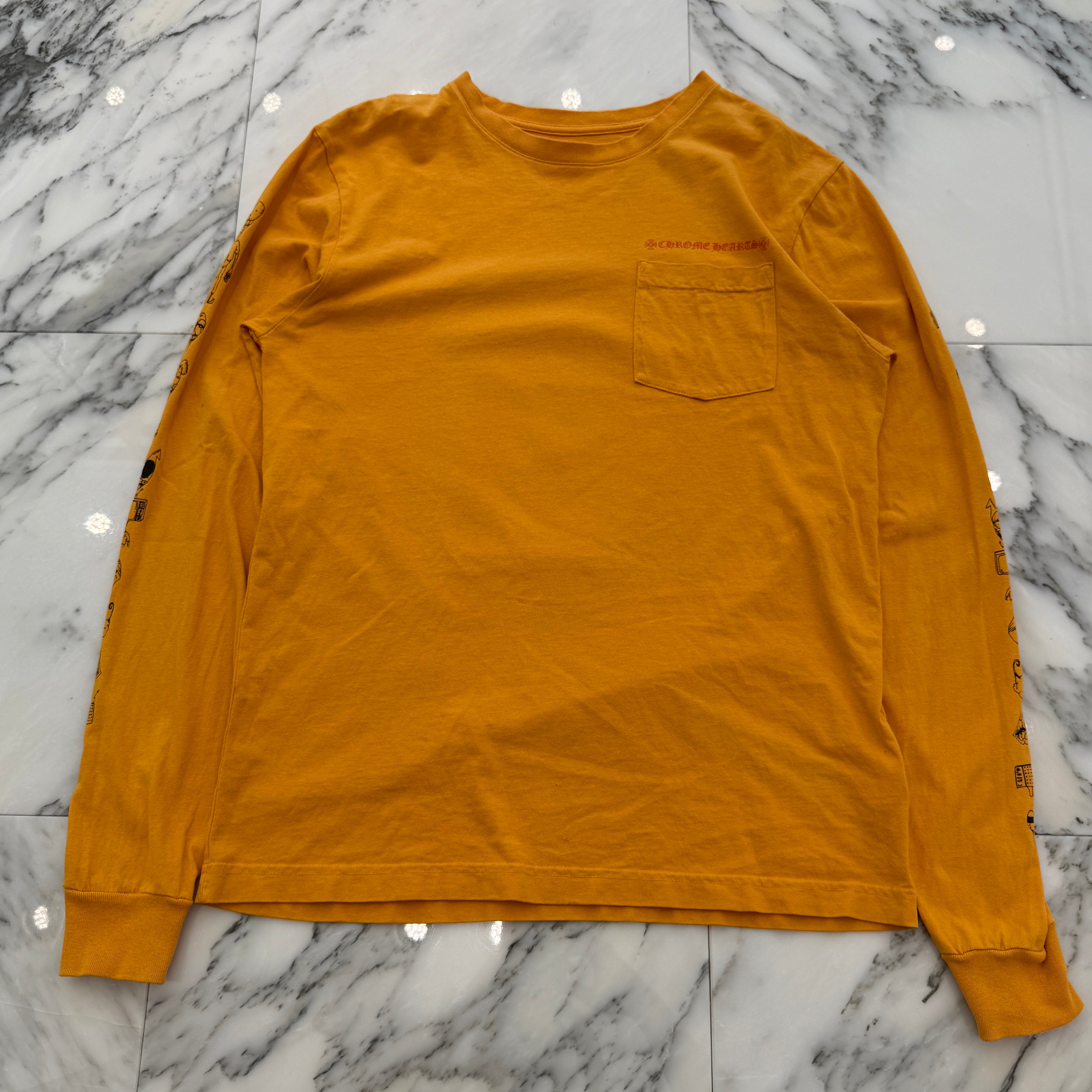 CHROME HEARTS × MATTY BOY 2019SS PPO Mustard Long Sleeve Tee Size