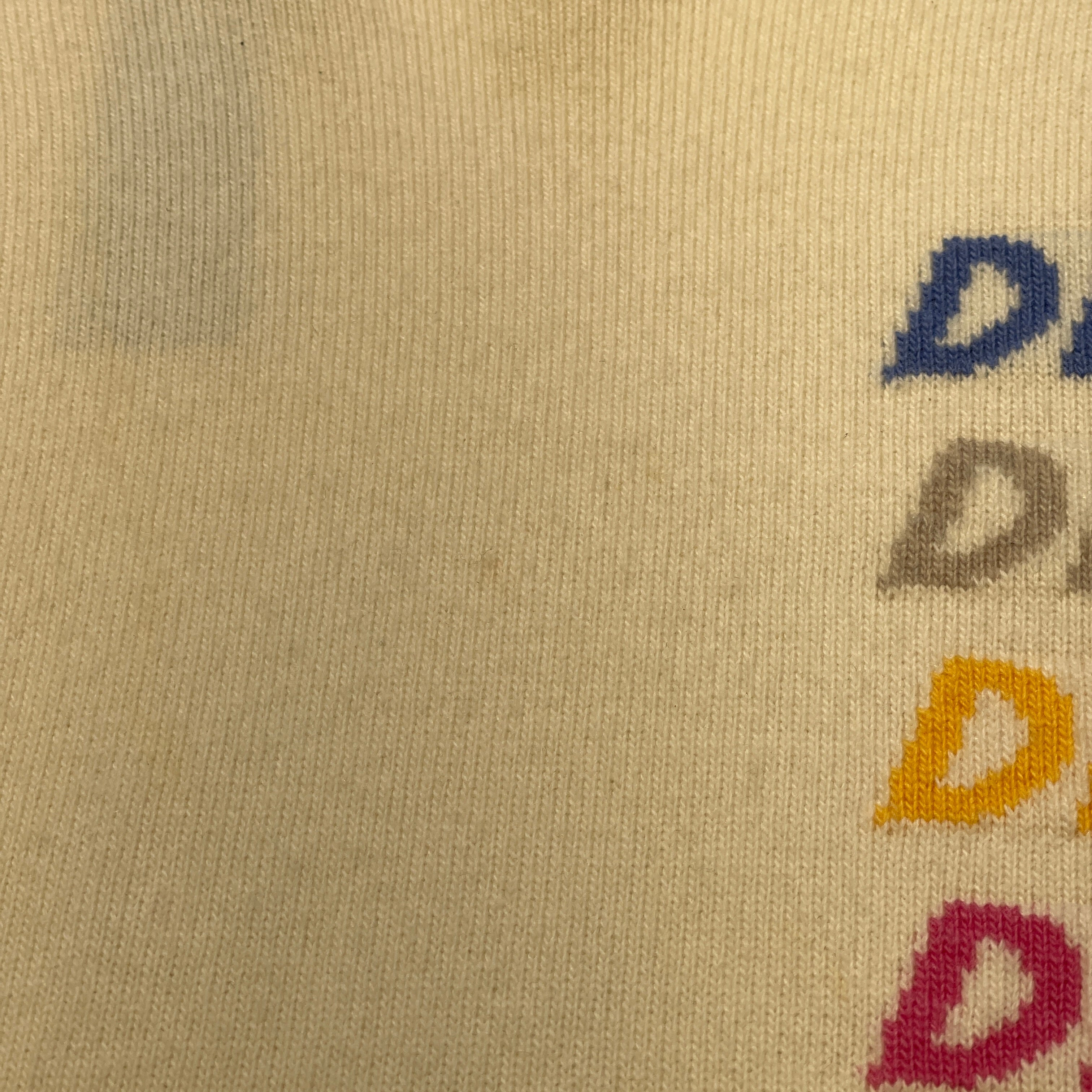 DIOR 2024SS Wool And Cashmere Inlaid Knit Sweater 413M649T774 Size M ディオール ウール&カシミヤ インレイド ニットセーター サイズM