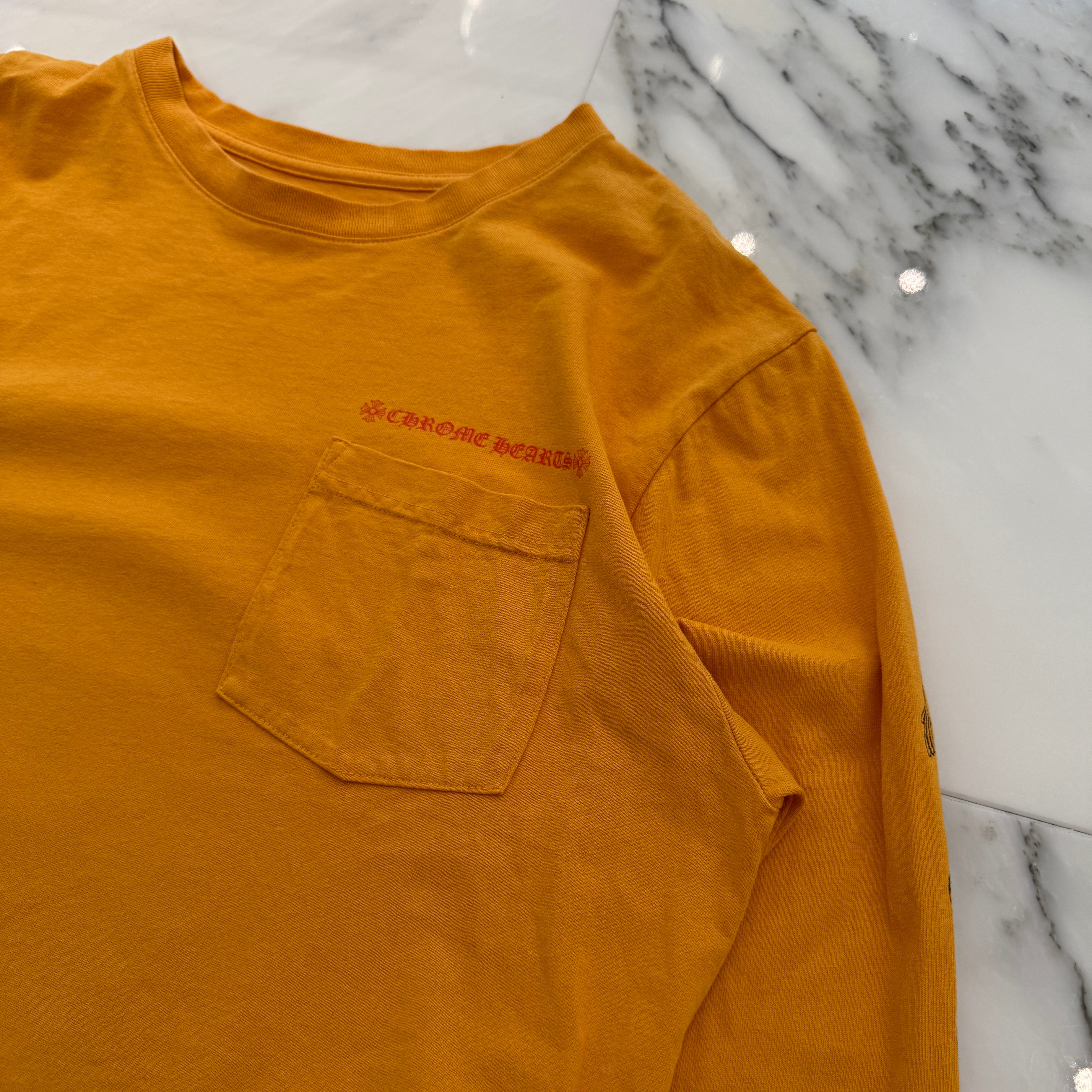 CHROME HEARTS × MATTY BOY 2019SS PPO Mustard Long Sleeve Tee Size