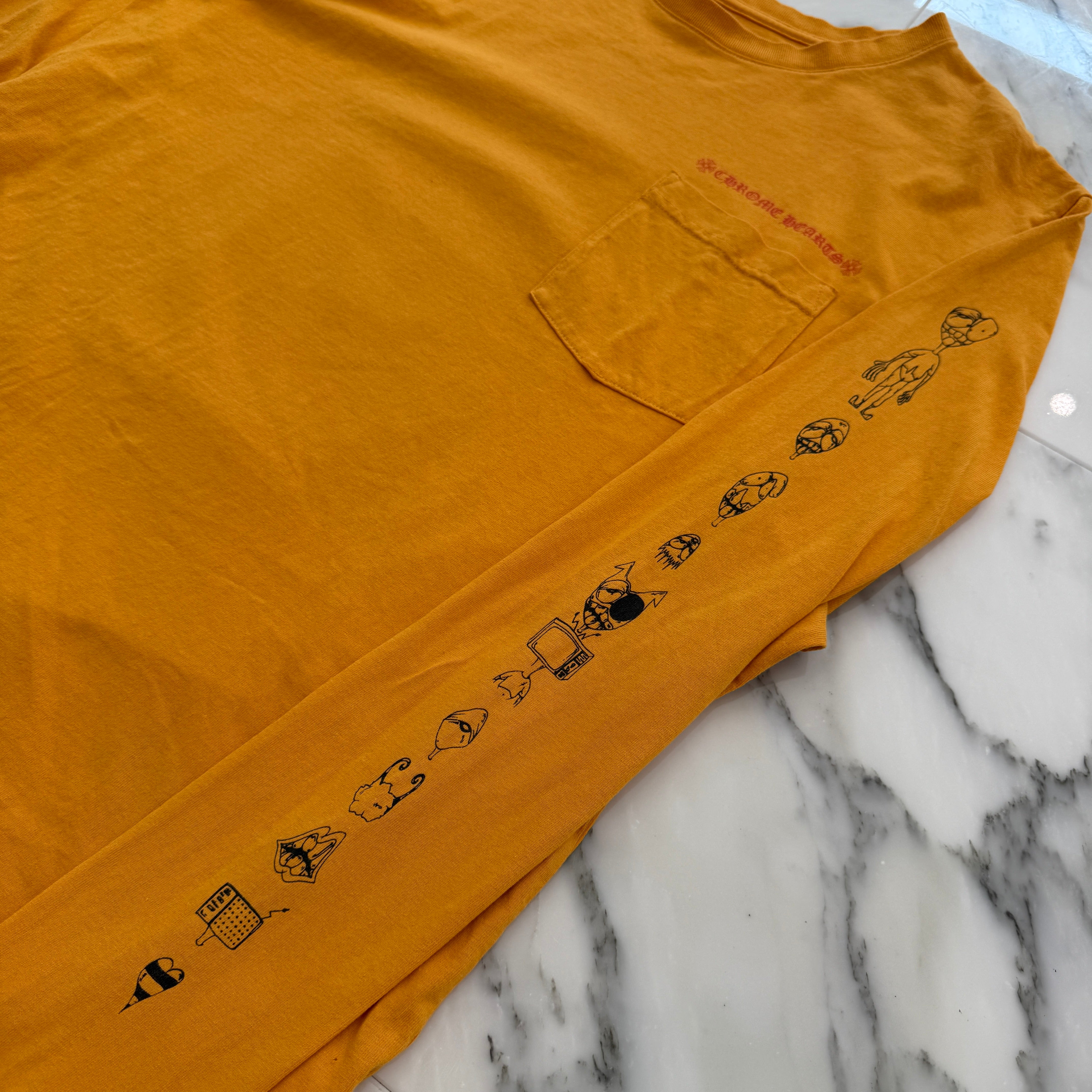 CHROME HEARTS × MATTY BOY 2019SS PPO Mustard Long Sleeve Tee Size