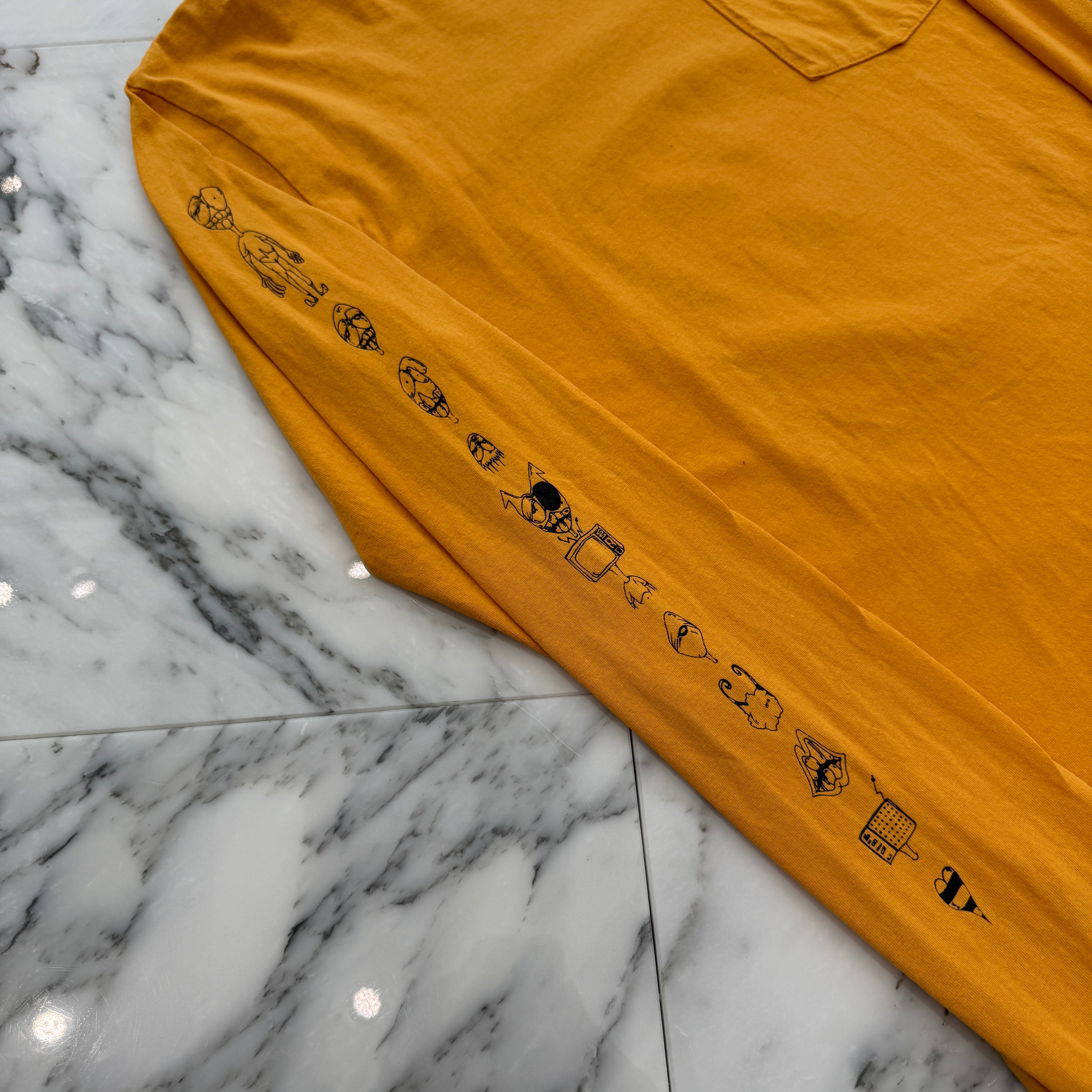 CHROME HEARTS × MATTY BOY 2019SS PPO Mustard Long Sleeve Tee Size