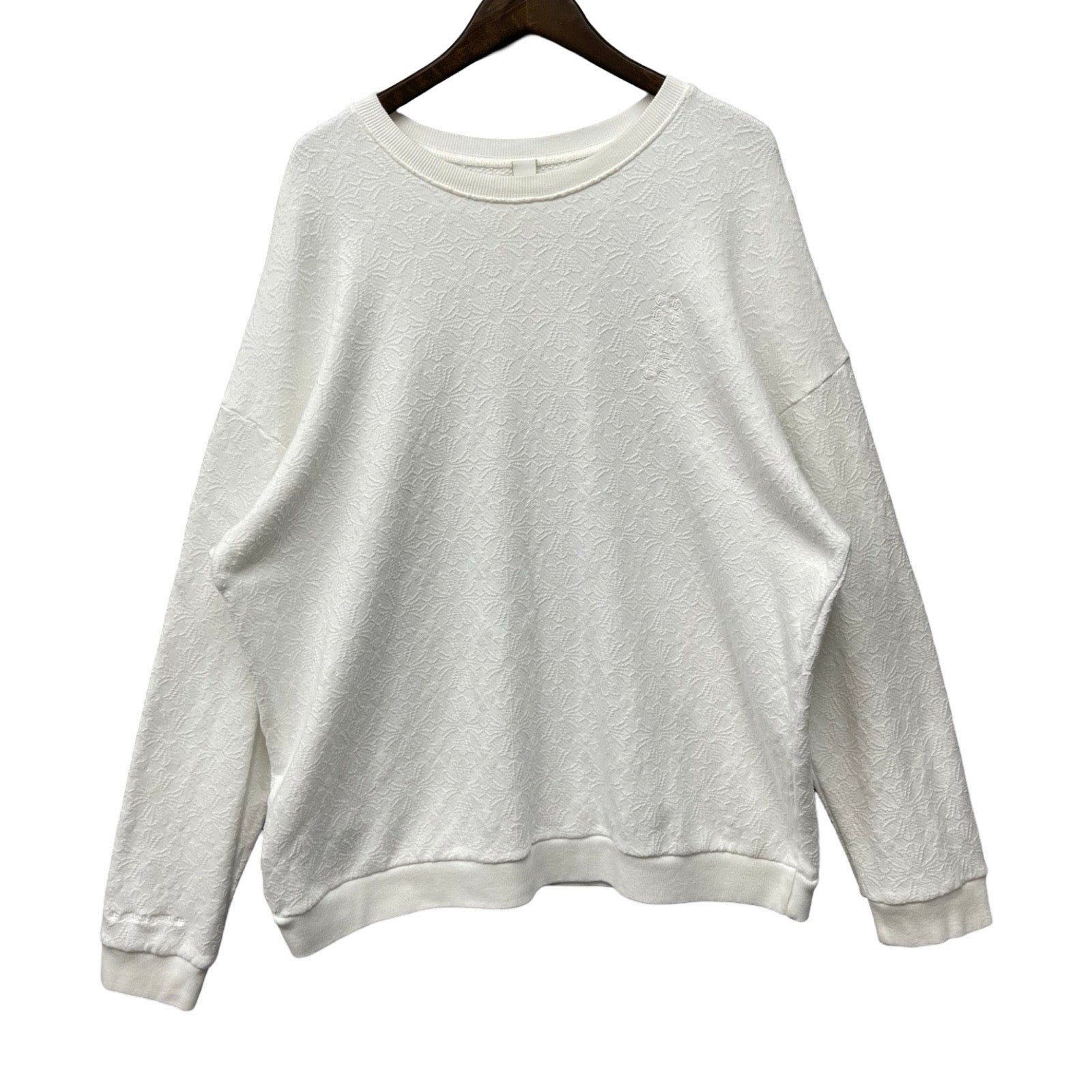 CHROME HEARTS Ynot CH Plus Jacquard Sweat Shirt Size L