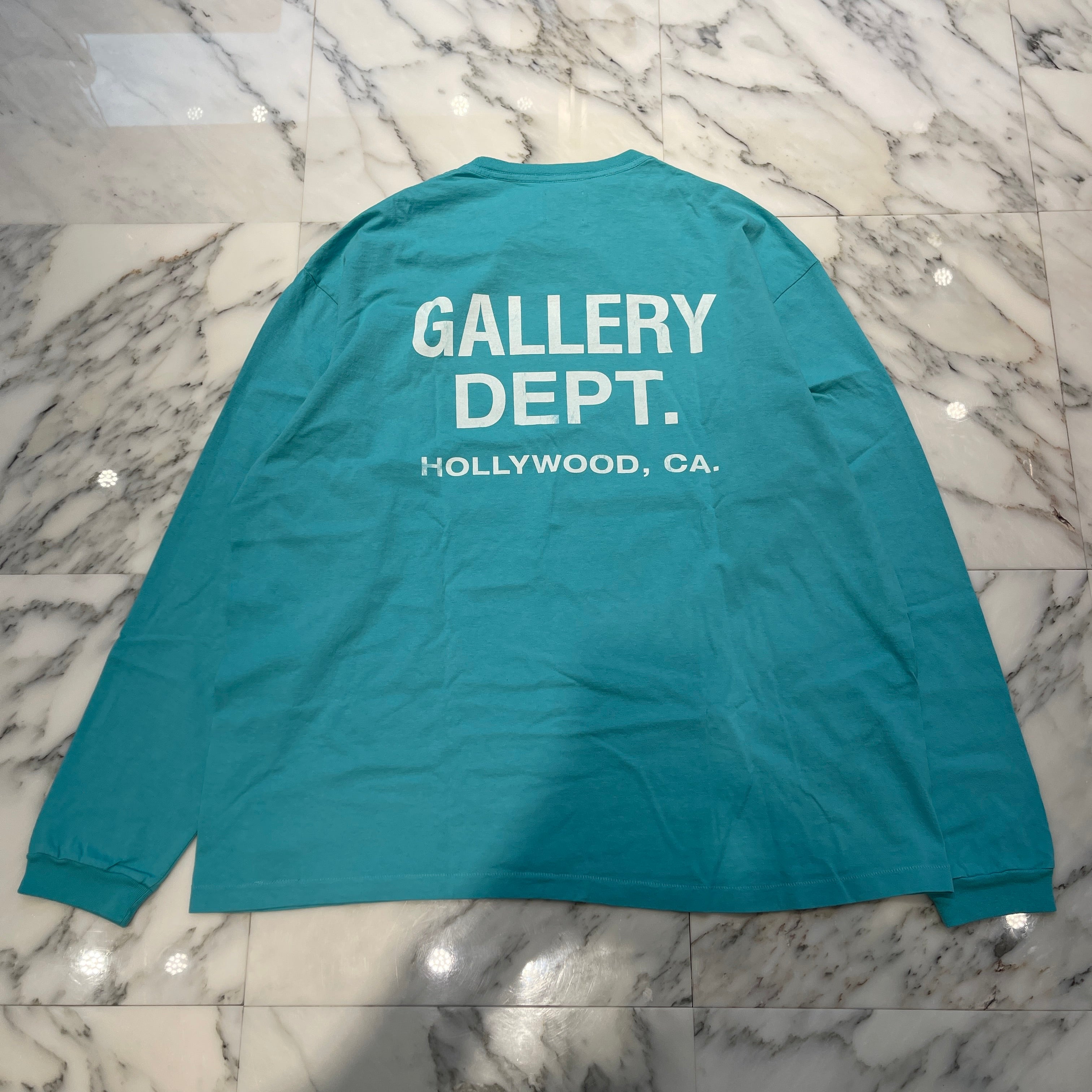 GALLERY DEPT. 2024SS Souvenir Long Sleeve Tee "TEAL" SS-1142 Size 2XL ギャラリーデプト スーヴェニア ロングスリーブTシャツ "ティール" サイズ2XL