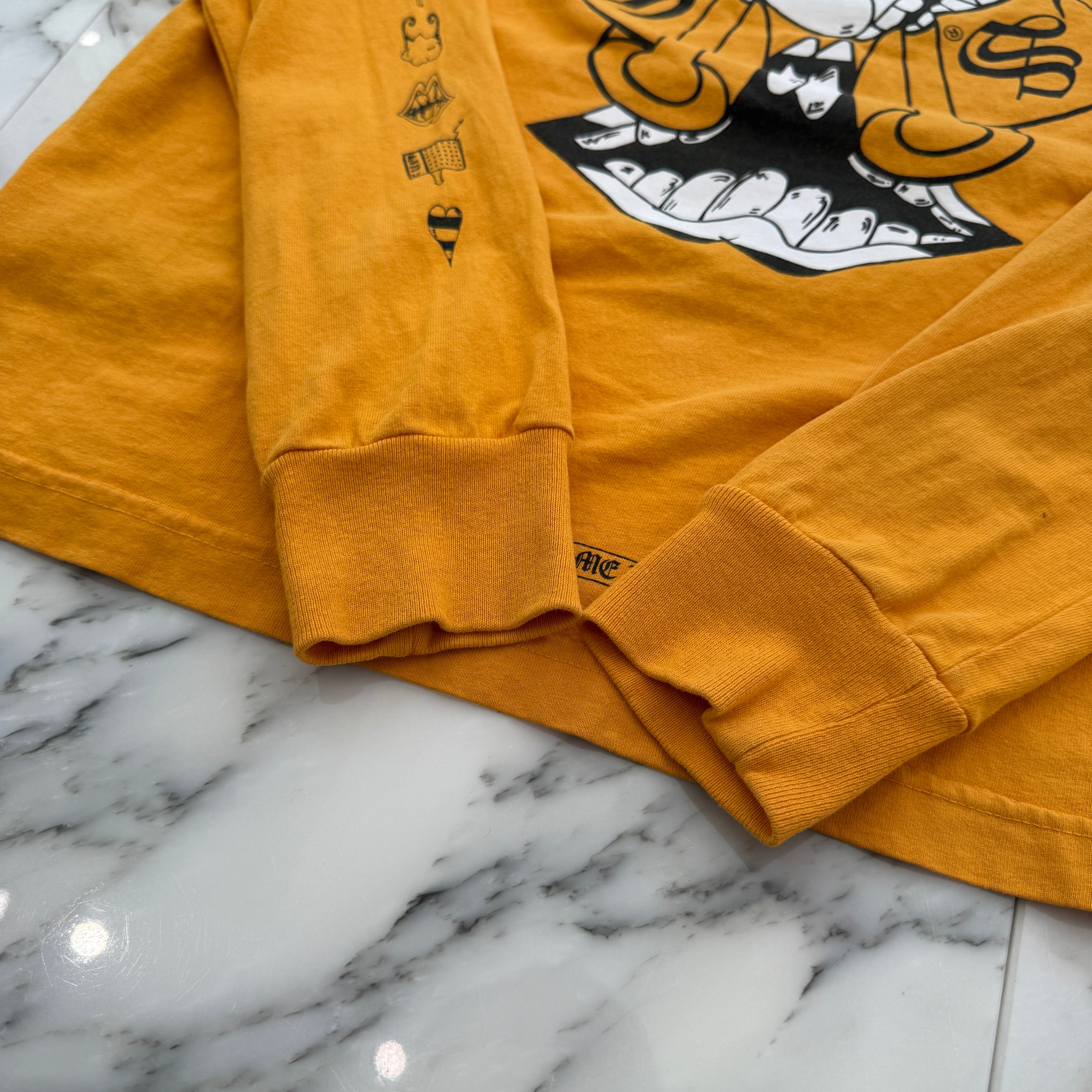 CHROME HEARTS × MATTY BOY 2019SS PPO Mustard Long Sleeve Tee Size M クロムハーツ × マッティボーイ マスタード ロングスリーブTシャツ サイズM