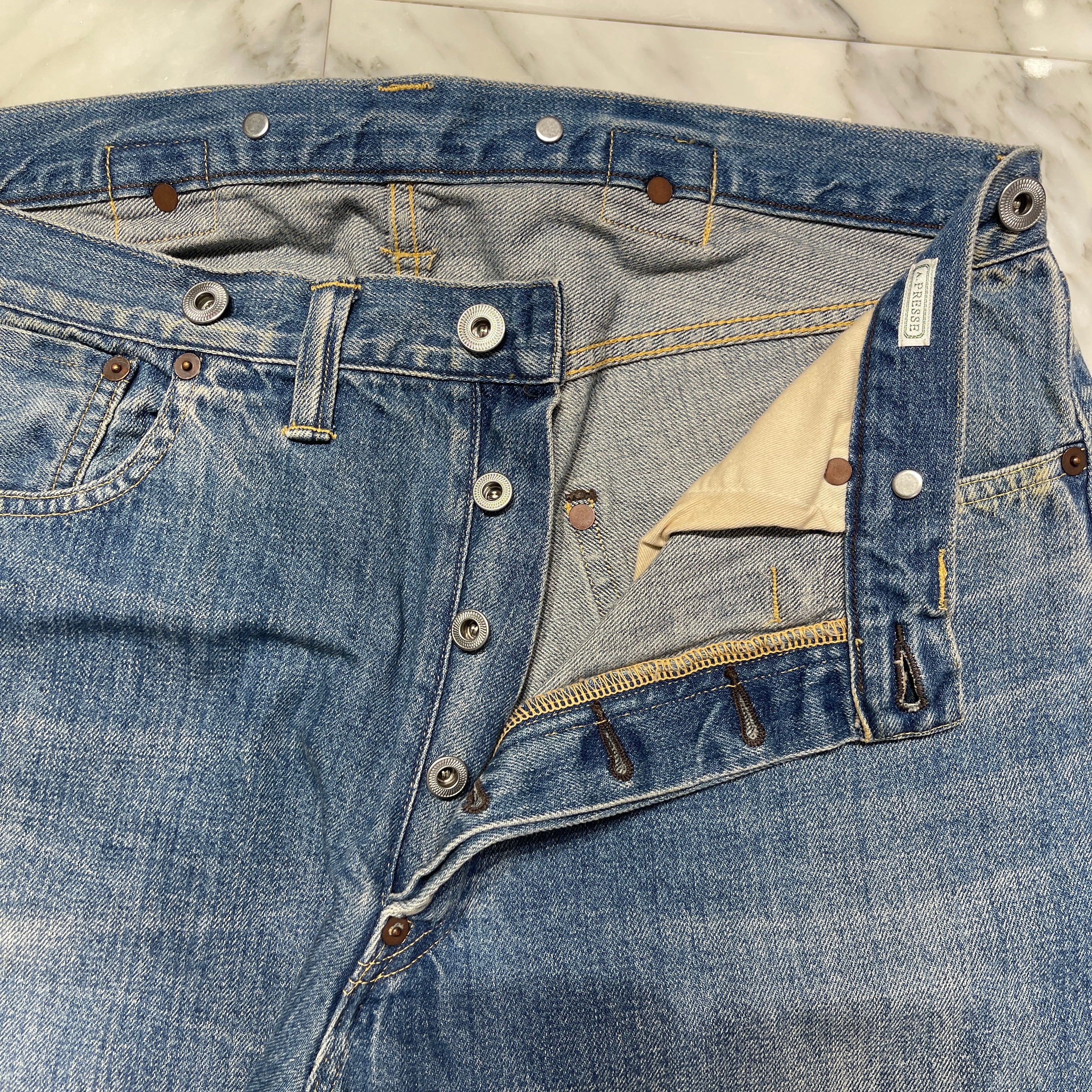 A.PRESSE No.2 Washed Denim Pants 23SAP-04-06H サイズ36 アプレッセ No.2 ウォッシュドデニムパンツ サイズ36