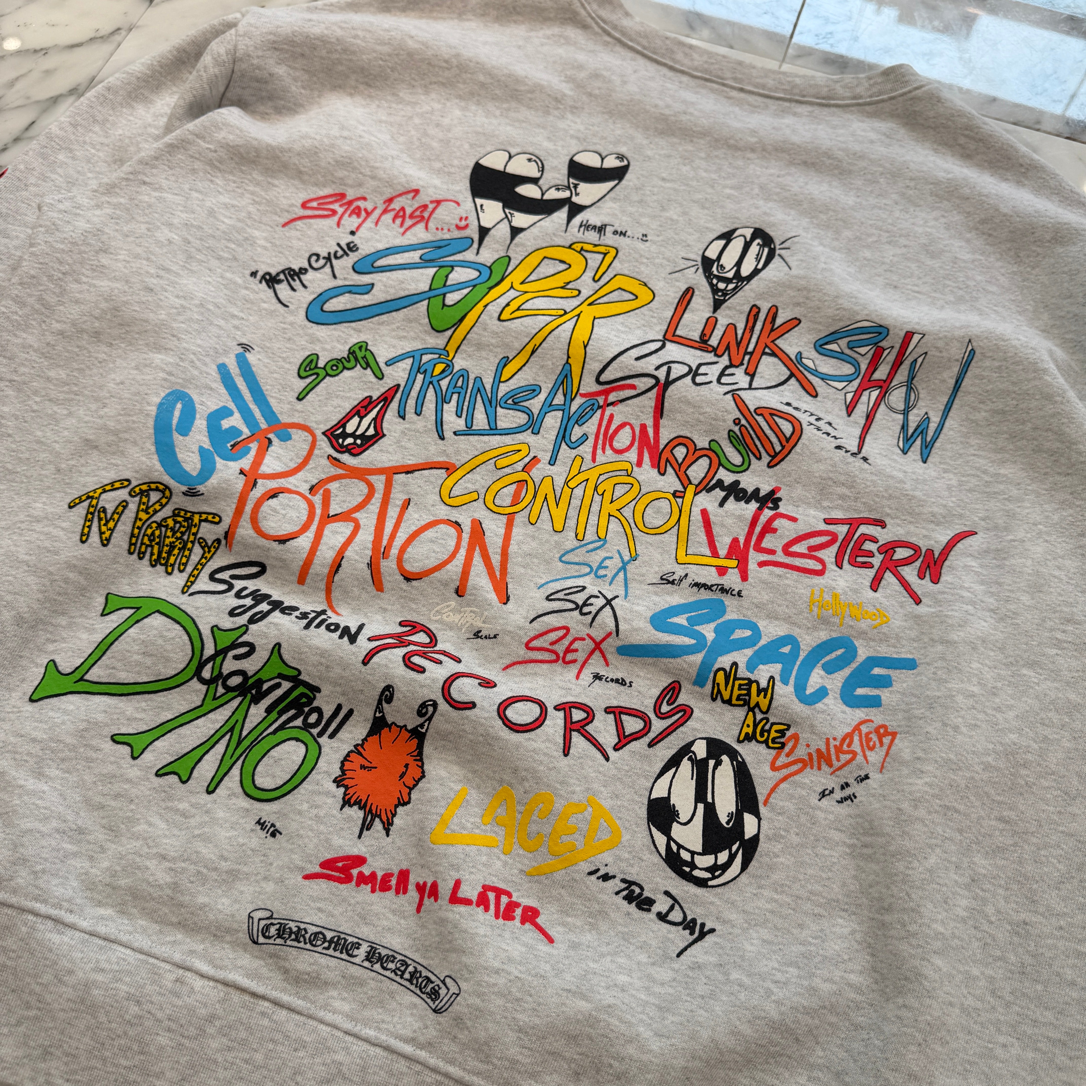 CHROME HEARTS × MATTY BOY 2021SS PPO STAY FAST Sweatshirt Size XL クロムハーツ × マッティボーイ PPO スティファスト スウェットシャツ サイズXL