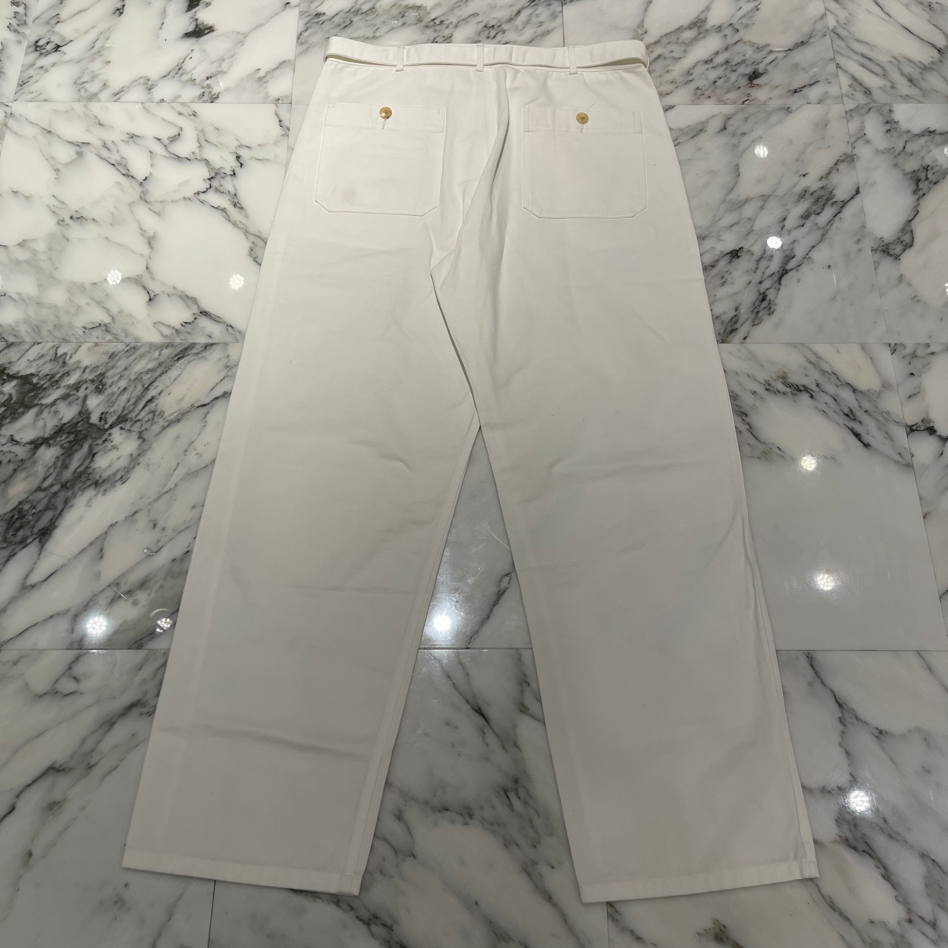 AURALEE 2022SS HARD TWIST FINX HEAVY CHINO BELT Pants A22SP01OC Size 4 オーラリー ハードツイスト フィンクスヘビーチノベルトパンツ サイズ4