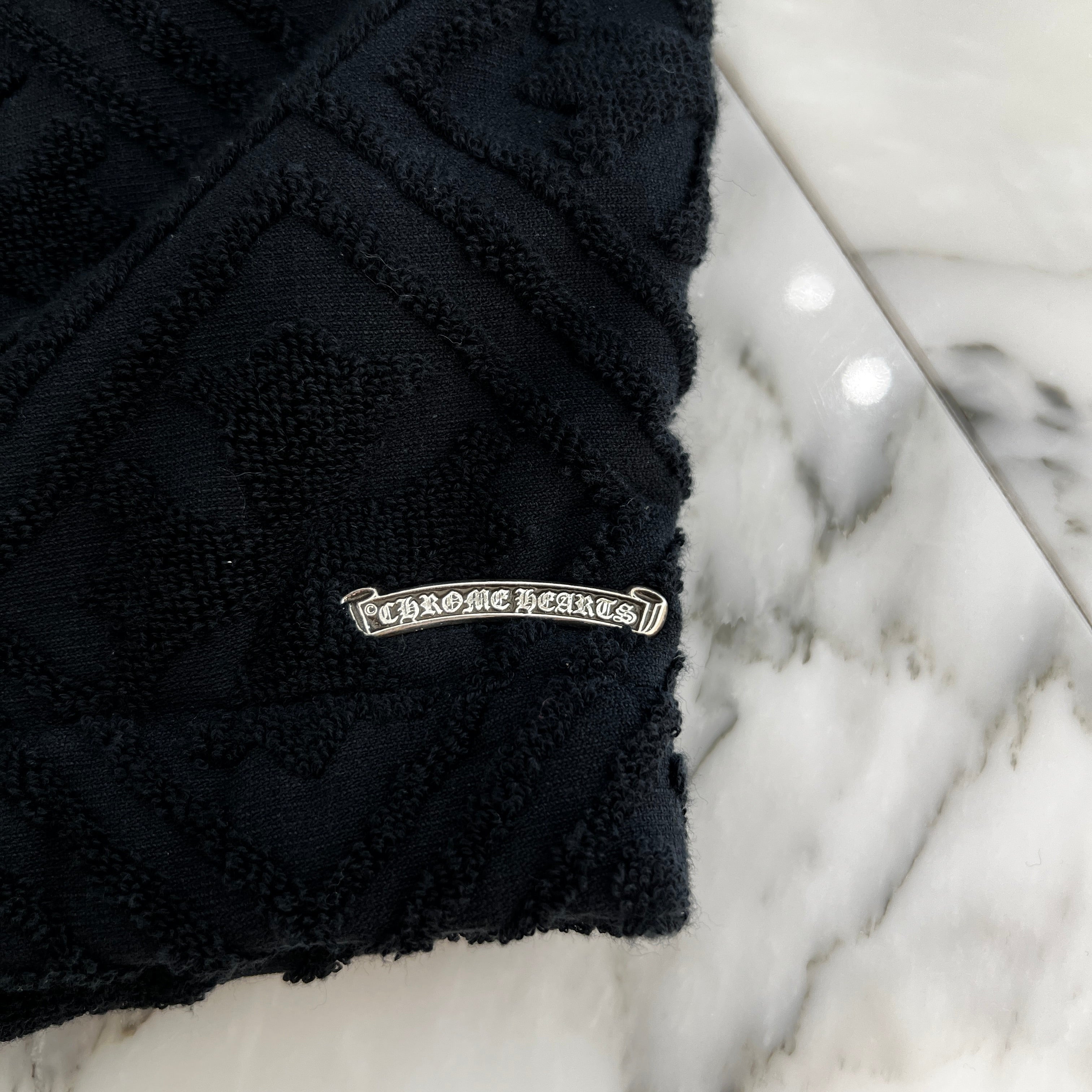 CHROME HEARTS Y NOT CH Plus Pattern Pile Terry Shirt / Shorts Set Up Size S クロムハーツ ワイノット CHプラス総柄 パイル地 テリー シャツ/ショーツ セットアップ サイズS