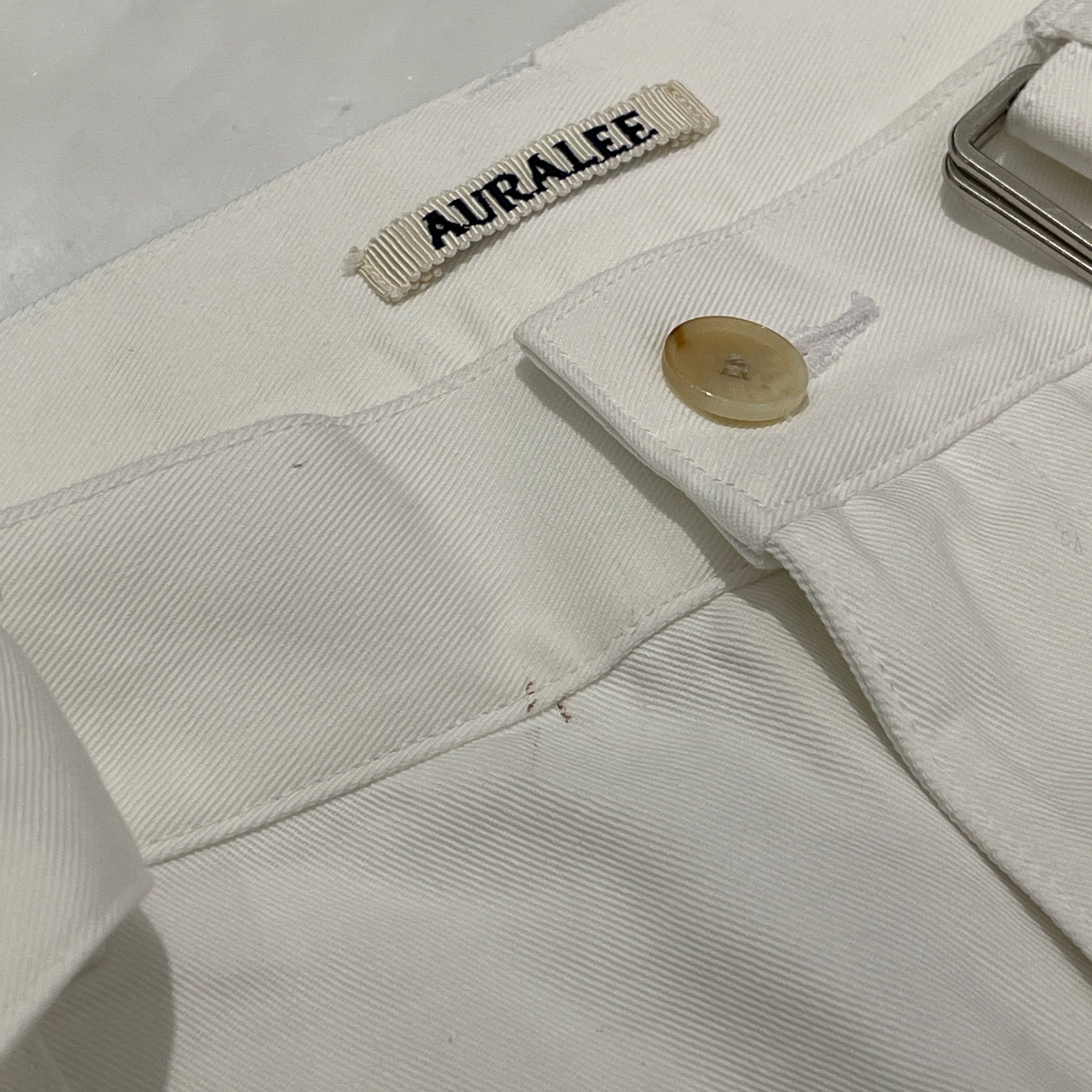 AURALEE 2022SS HARD TWIST FINX HEAVY CHINO BELT Pants A22SP01OC Size 4 オーラリー ハードツイスト フィンクスヘビーチノベルトパンツ サイズ4