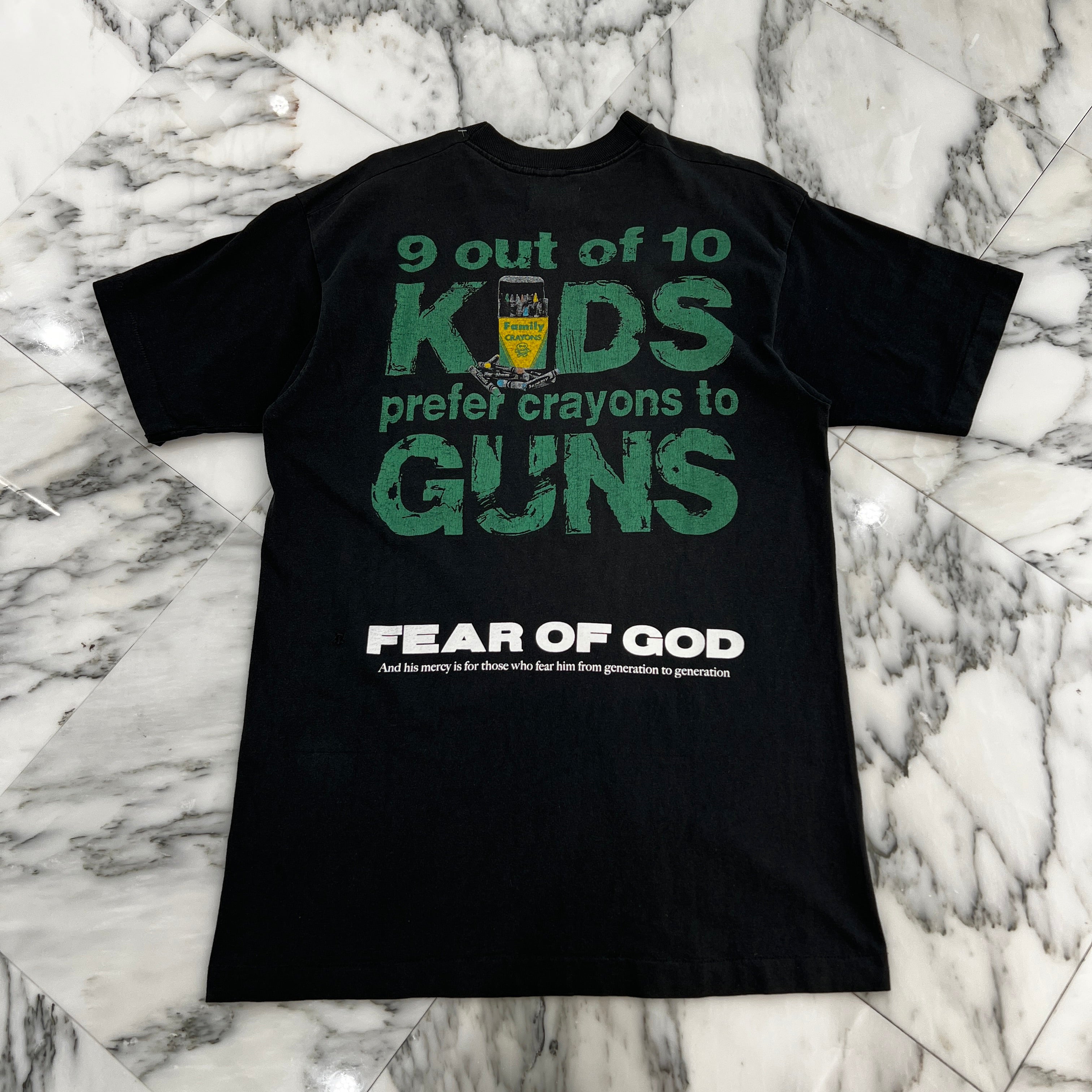 Vintage 90's FEAR OF GOD Fourth Collection PEARL JAM 1992 "Choices Kids Gun" S/S Tee 90's フィアオブゴッド フォースコレクション パールジャム 1992 "チョイスズ キッズ ガン" Tシャツ