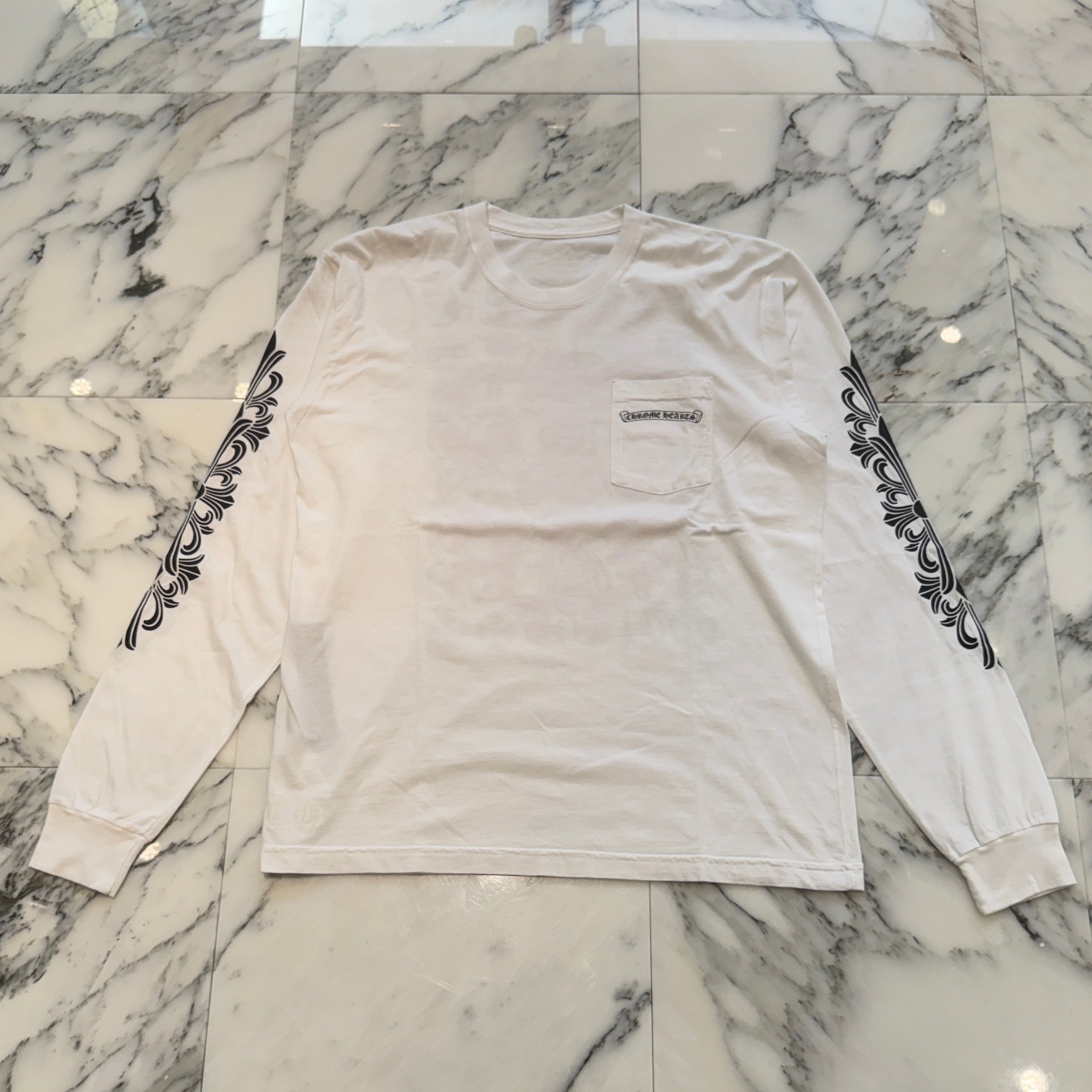 CHROME HEARTS Dagger Eye Chart Long Sleeve Tee Size XL クロムハーツ ダガー アイチャート ロングスリーブ Tシャツ サイズXL