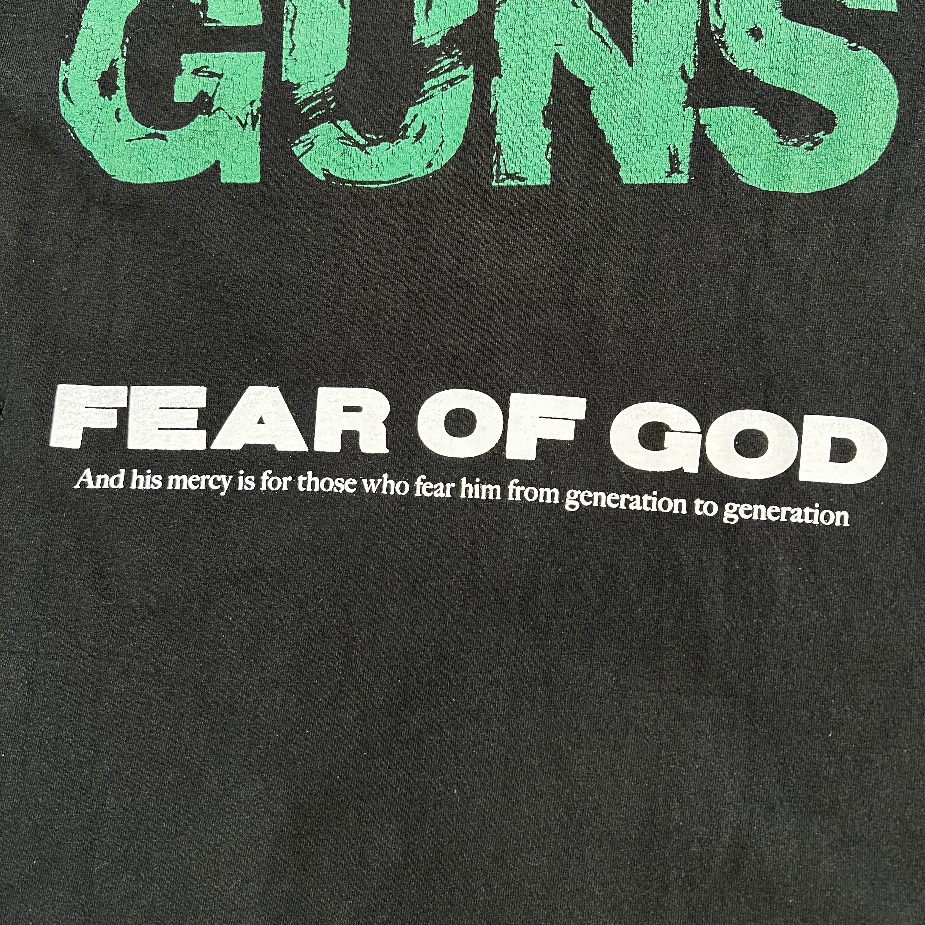 Vintage 90's FEAR OF GOD Fourth Collection PEARL JAM 1992 "Choices Kids Gun" S/S Tee 90's フィアオブゴッド フォースコレクション パールジャム 1992 "チョイスズ キッズ ガン" Tシャツ