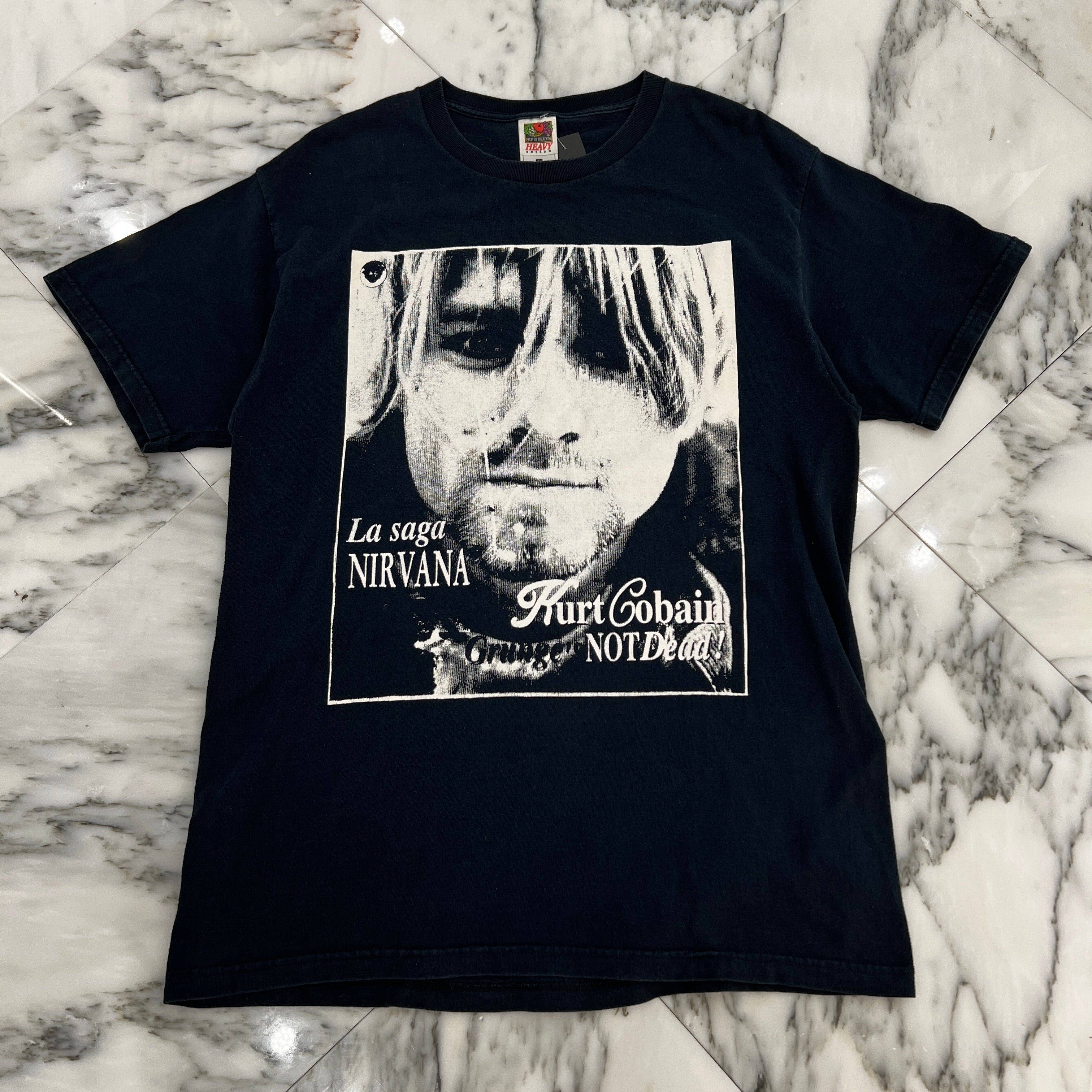 Vintage 90's Nirvana Kurt Cobain "NOT DEAD!" FRUIT OF THE LOOM S/S Tee Size L 90's ニルヴァーナ カートコバーン "ノットデッド!" フルーツオブザルーム社製 Tシャツ サイズL