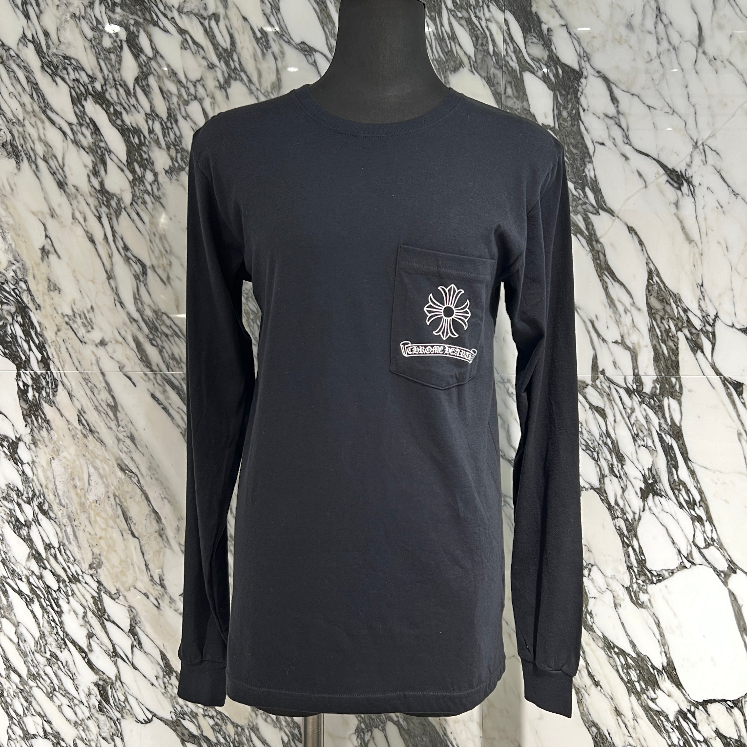 CHROME HEARTS Back Dagger Arch Logo USA Long Sleeve Tee Size S クロムハーツ バックダガー アーチロゴ USA ロングスリーブ Tシャツ サイズS