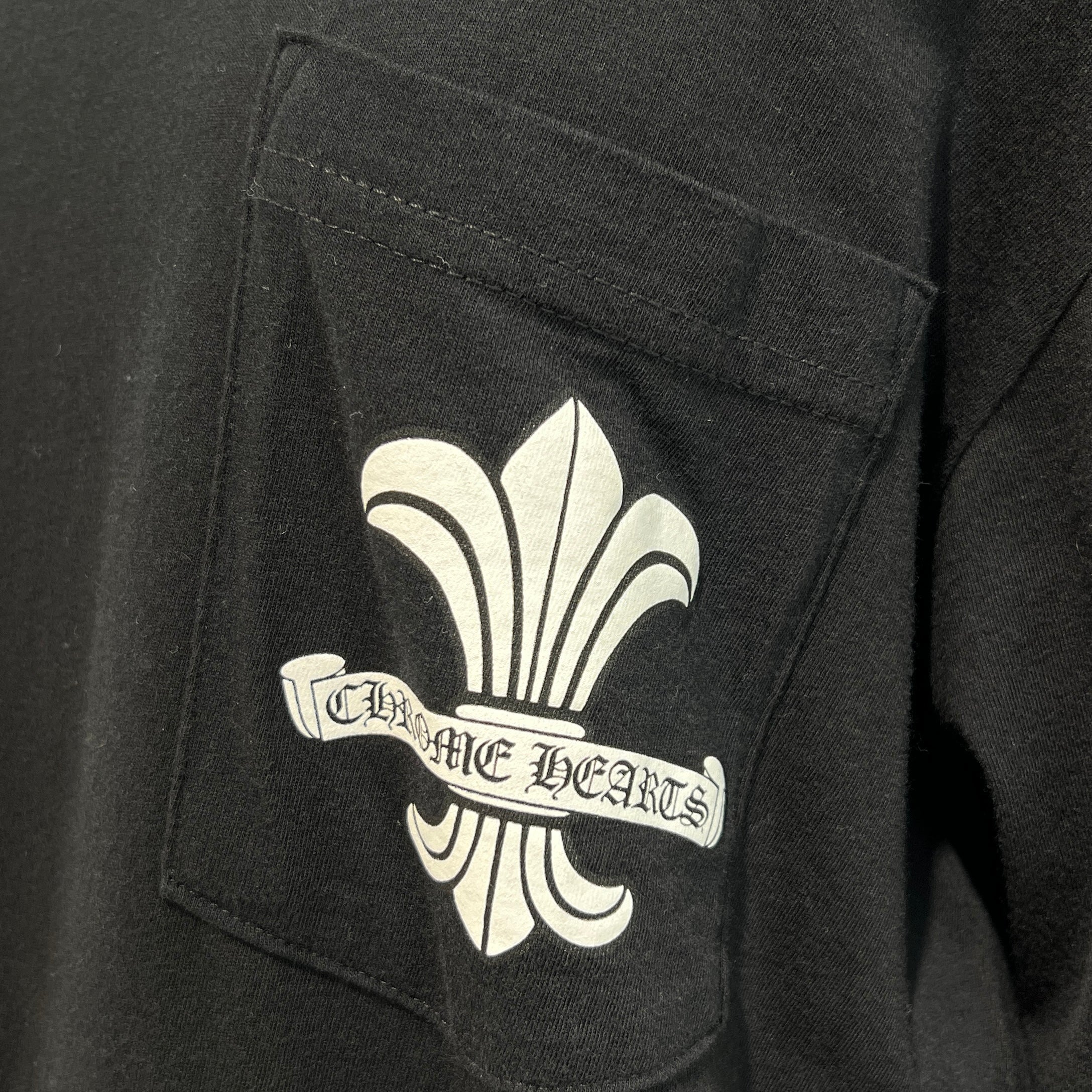 CHROME HEARTS Back Scroll BS FLARE Print Long Sleeve Tee Size M クロムハーツ バックスクロール BSフレア プリント ロングスリーブ Tシャツ サイズM