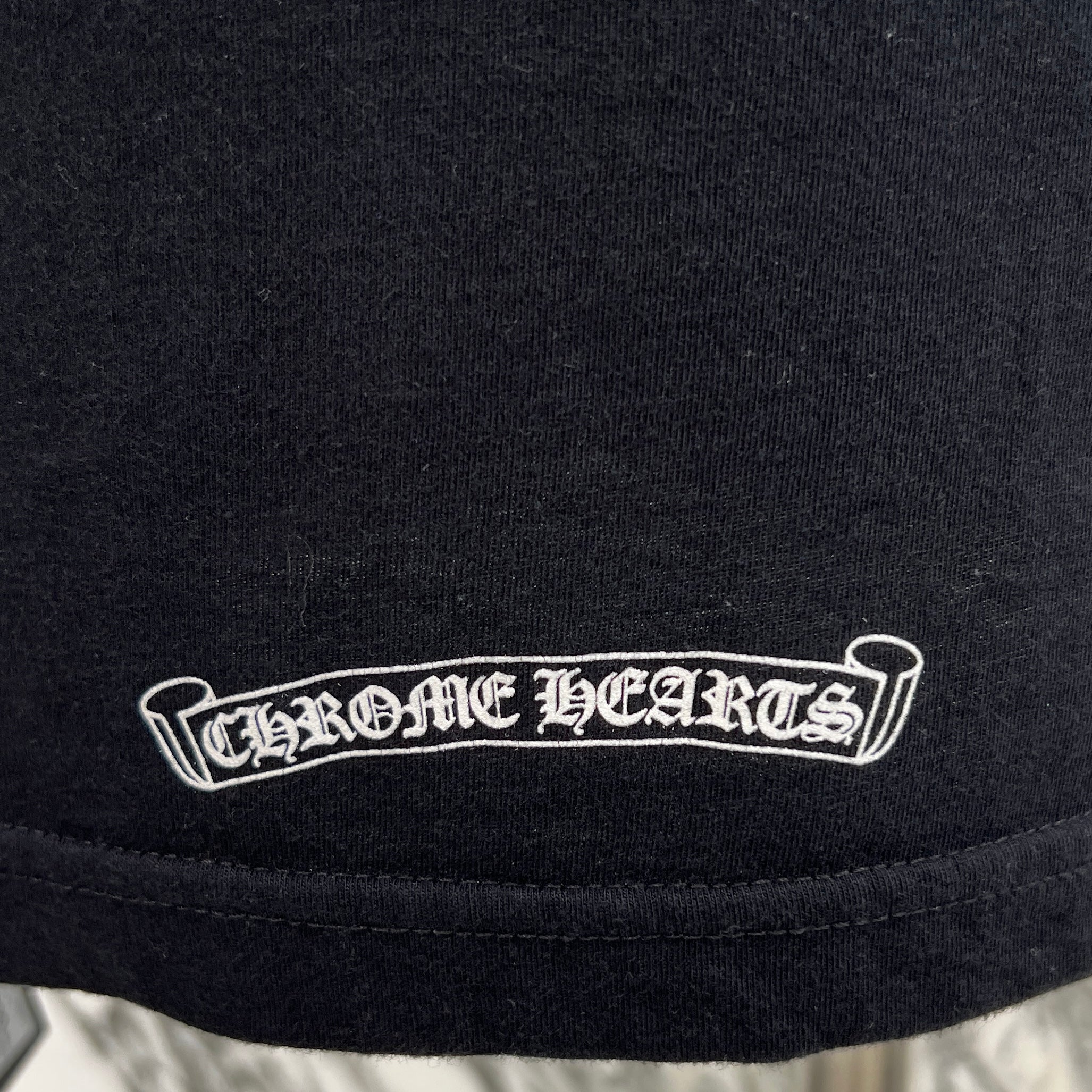 CHROME HEARTS Back Scroll BS FLARE Print Long Sleeve Tee Size M クロムハーツ バックスクロール BSフレア プリント ロングスリーブ Tシャツ サイズM