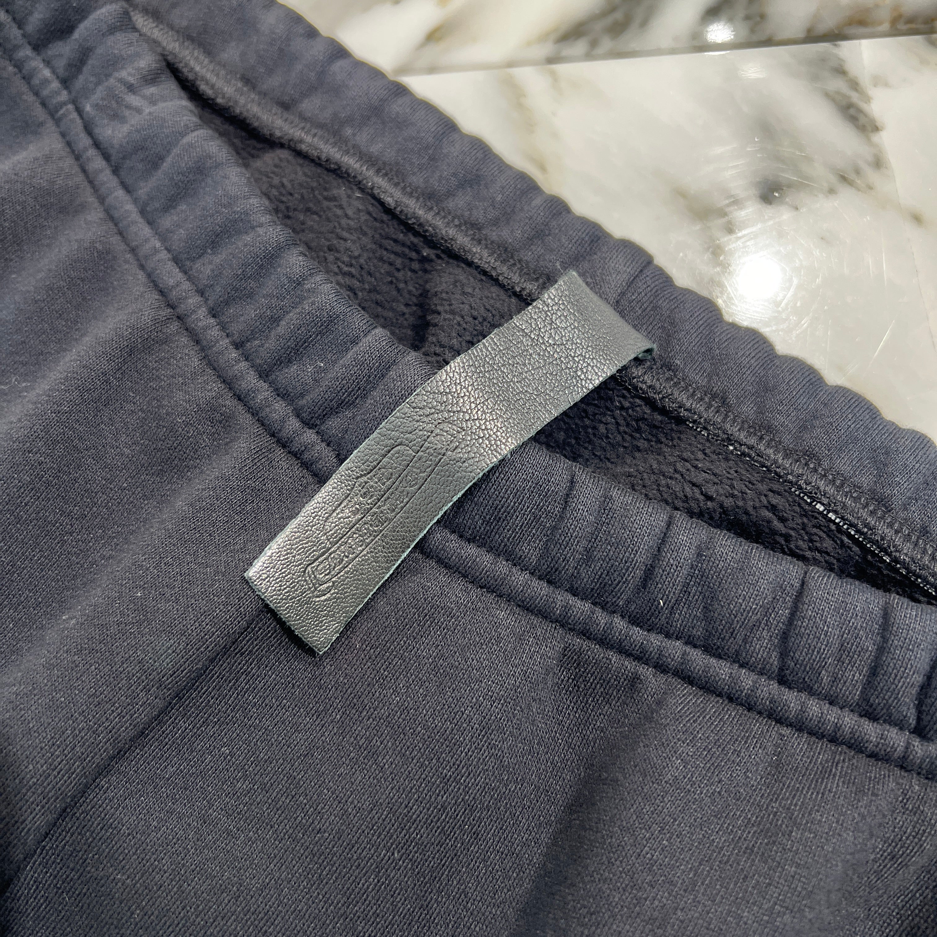 CHROME HEARTS GRP Y NOT Harako Patent Leather Cross Patch Sweat Pants Size M クロムハーツ ワイノット ハラコ パテント レザー クロスパッチ スウェットパンツ サイズM