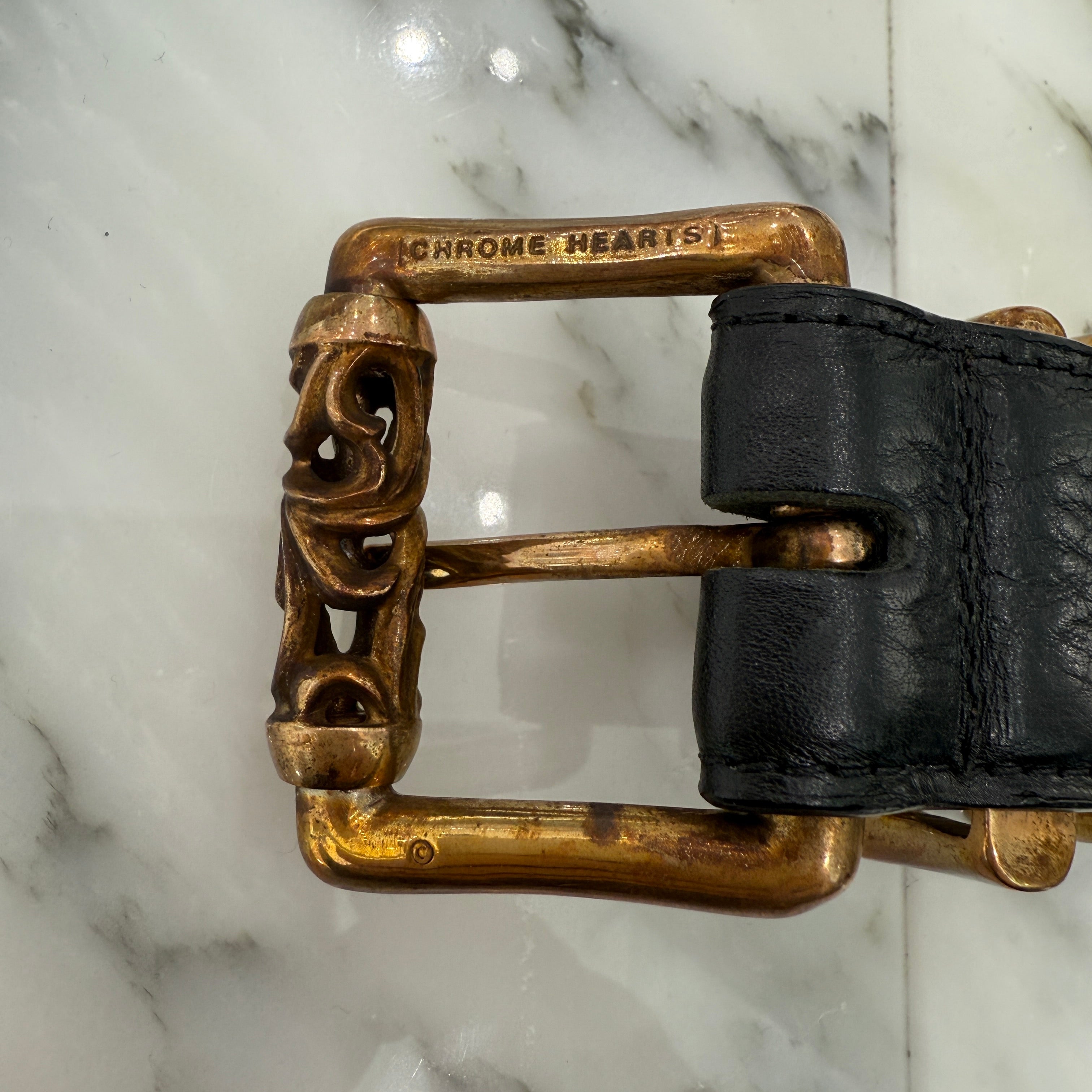 クロムハーツ ベルト ケルティック レザーベルト 32 CHROME HEARTS クロムハーツ Belt ベルト】3ピースセット/ケルティック