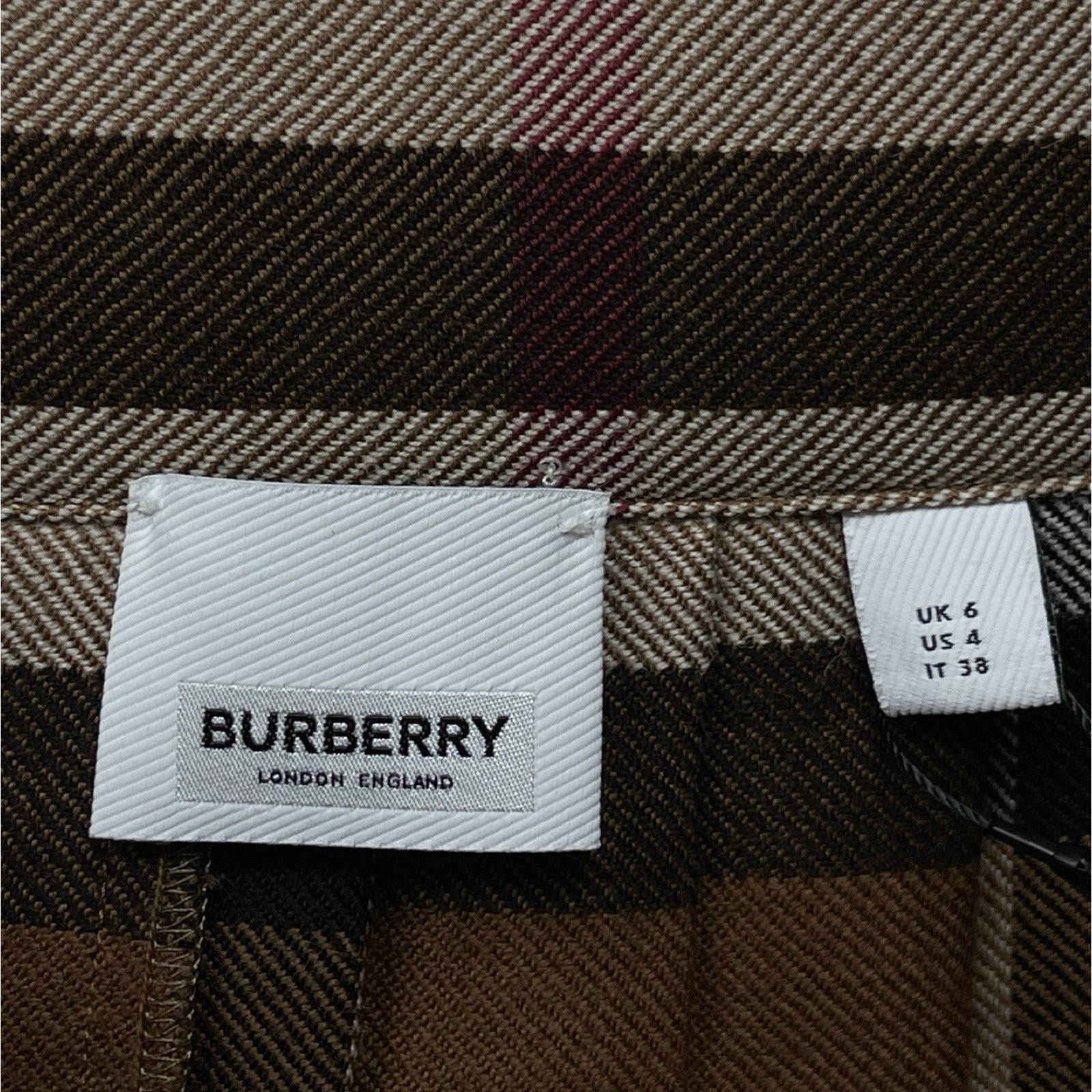 BURBERRY 2023AW Wool Pleated Skirt 8063237 73B Size 36