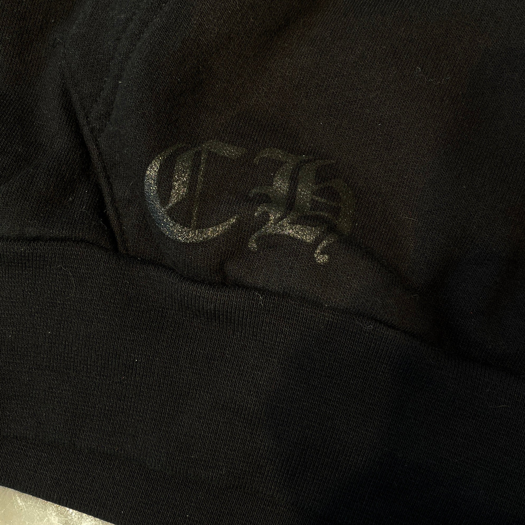 CHROME HEARTS 1988 Vertical Logo Glitter Pullover hoodie Size L クロムハーツ 1988 ヴァーティカルロゴ グリッタープルオーバーフーディー サイズL