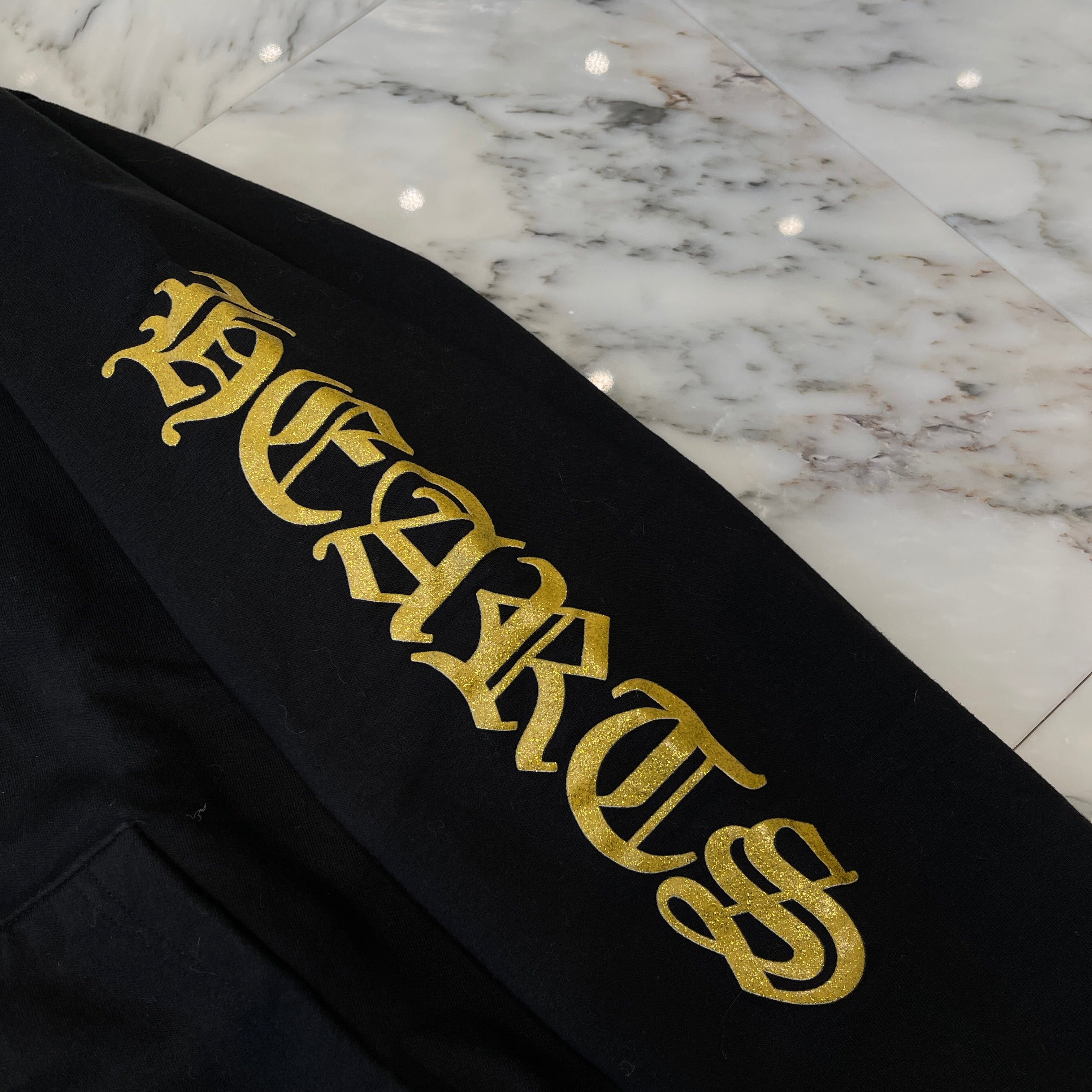 CHROME HEARTS 1988 Vertical Logo Glitter Pullover hoodie Size L クロムハーツ 1988 ヴァーティカルロゴ グリッタープルオーバーフーディー サイズL