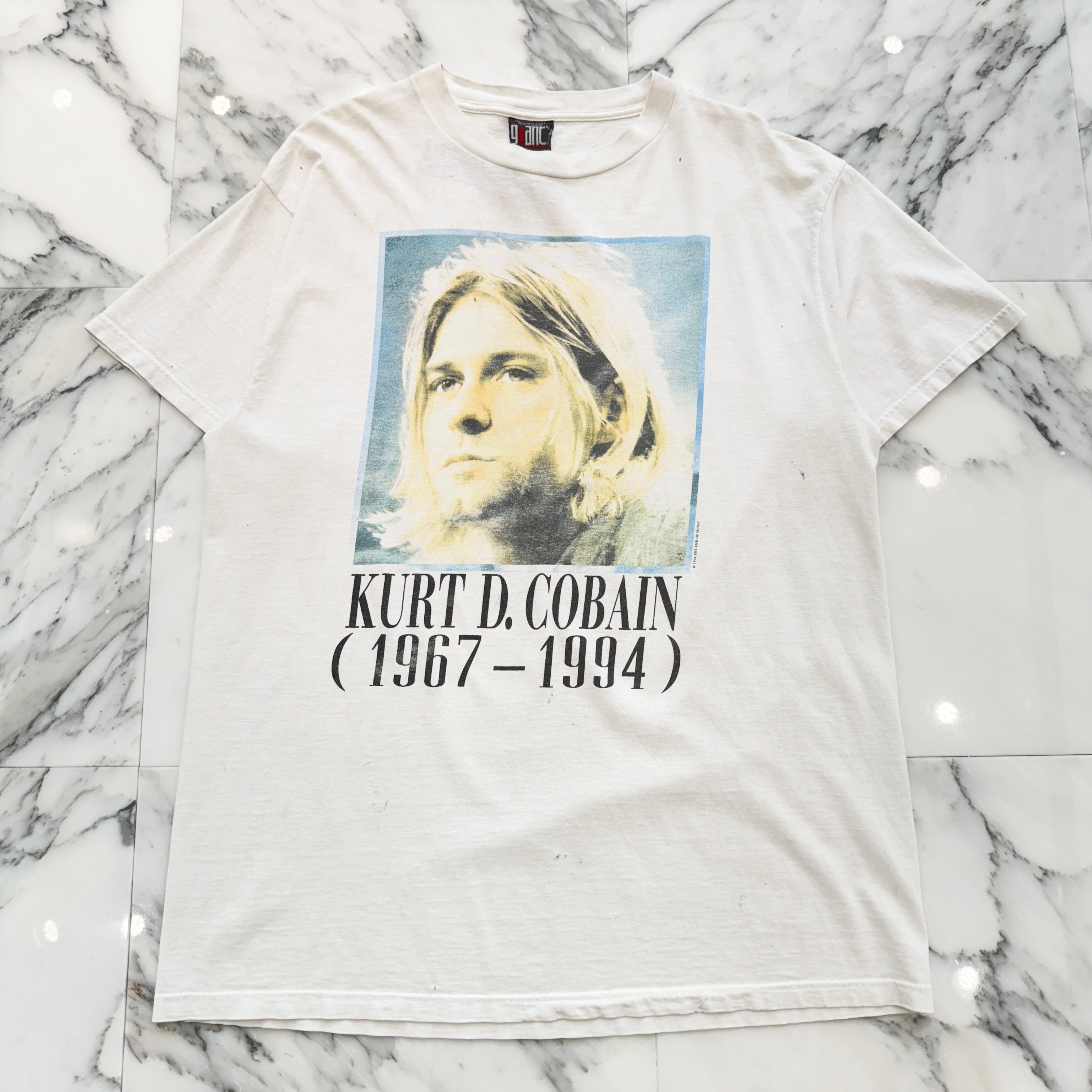 Vintage 90's Nirvana "Kurt Cobain" Memorial 1967-1994 GIANT S/S Tee Size XL 90's ニルヴァーナ "カートコバーン 追悼" メモリアル ジャイアント社製 Tシャツ サイズXL