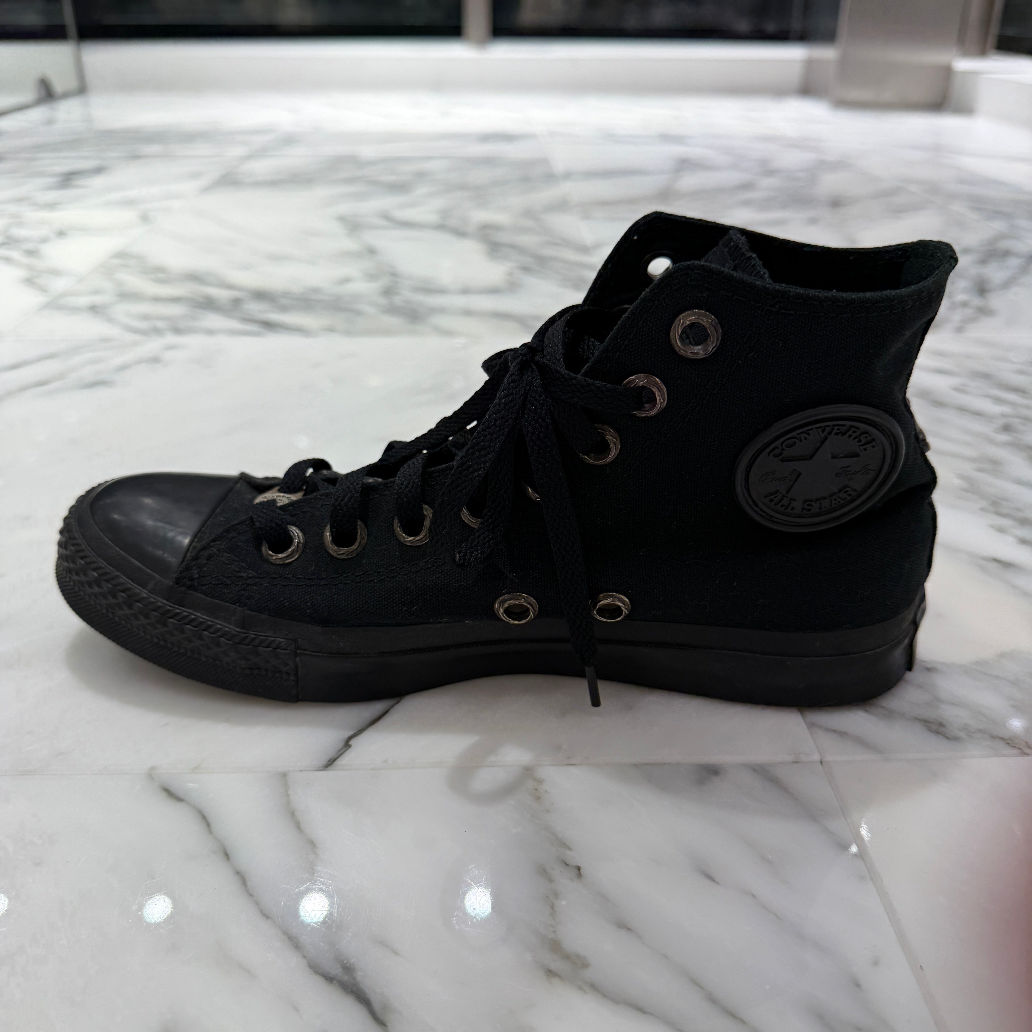 CHROME HEARTS × CONVERSE ALL STAR Silver Dagger Canvas High Top Sneakers Size 26.0cm クロムハーツ × コンバース オールスター シルバーダガー キャンバス ハイカットスニーカー サイズ26.0cm