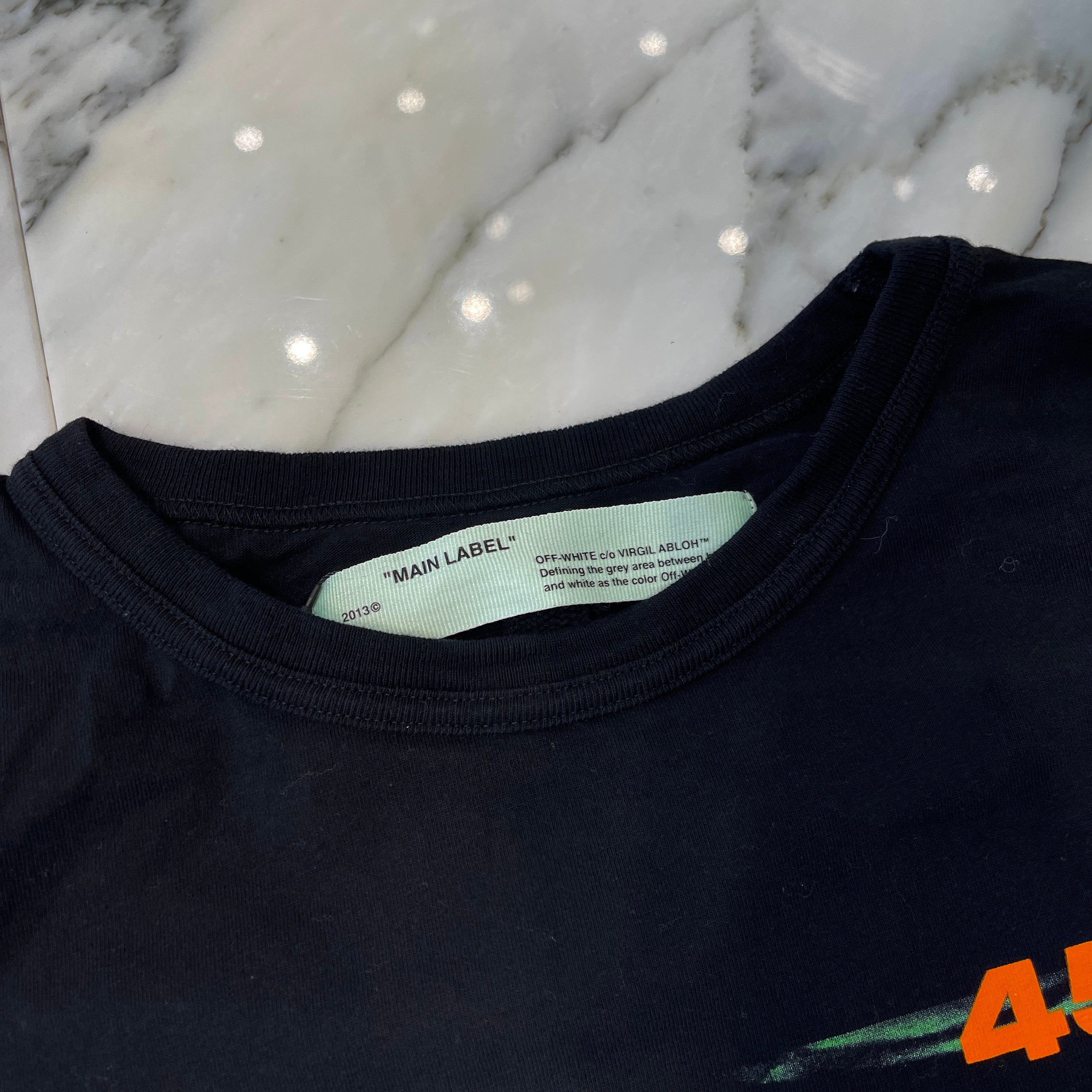 OFF-WHITE 2018SS Gradient Caravaggio Tee OMAA027S18185076 Size L オフホワイト グラディエント カラヴァッジオ Tシャツ サイズL