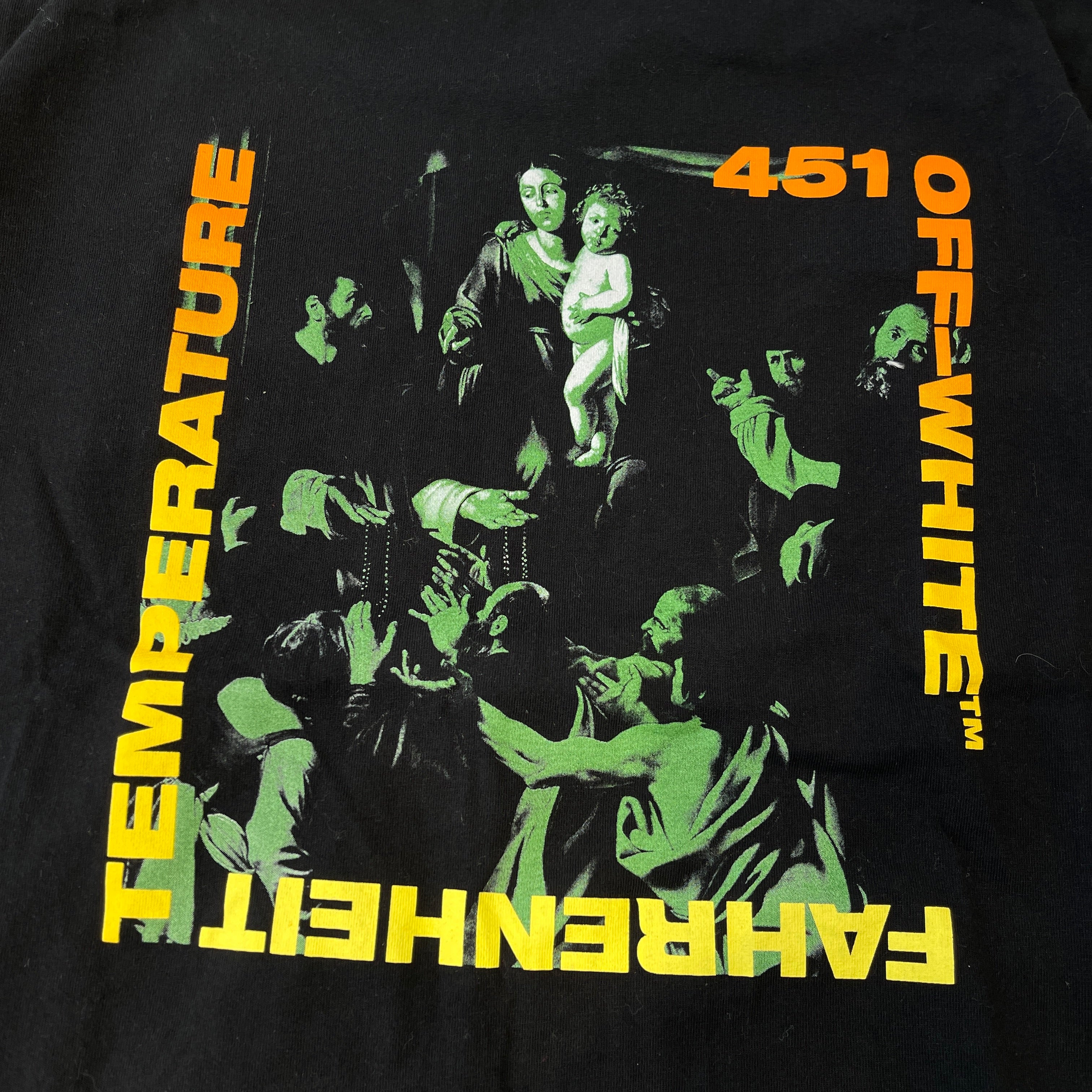 OFF-WHITE 2018SS Gradient Caravaggio Tee OMAA027S18185076 Size L オフホワイト グラディエント カラヴァッジオ Tシャツ サイズL