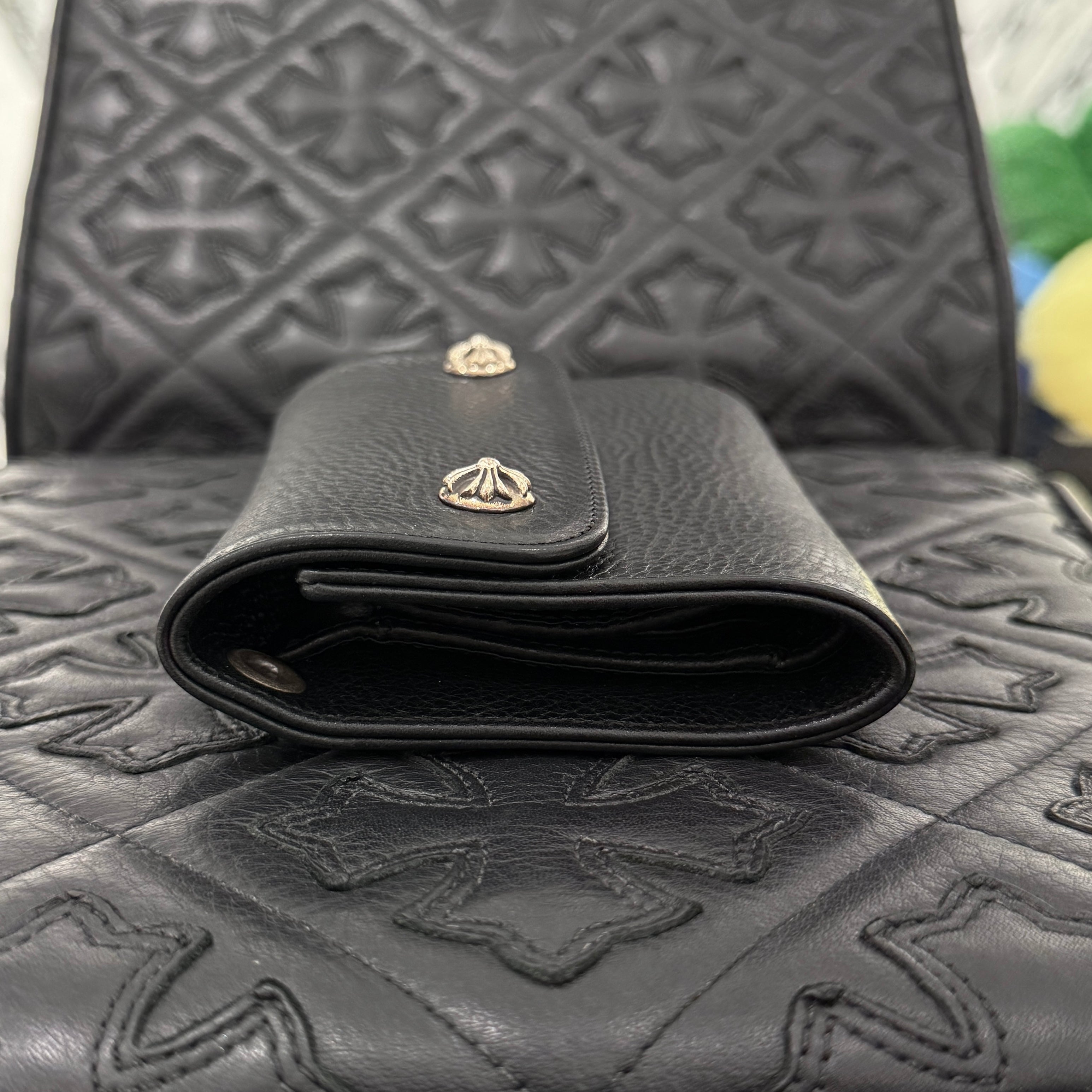 CHROME HEARTS Wave Mini Cross Ball Wallet クロムハーツ ウェーブ ミニ クロスボール ウォレット
