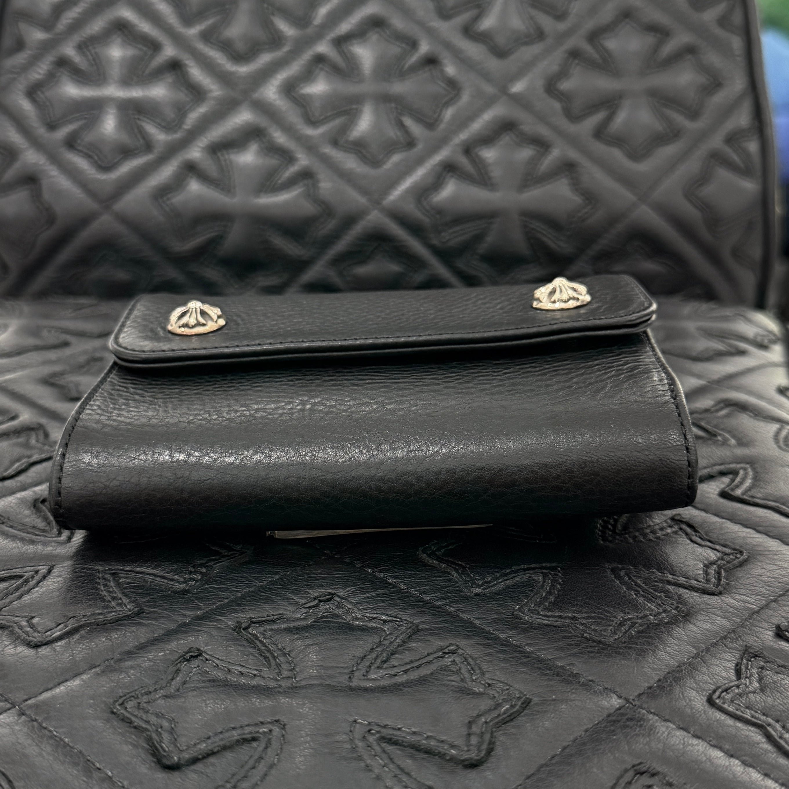 CHROME HEARTS Wave Mini Cross Ball Wallet クロムハーツ ウェーブ ミニ クロスボール ウォレット