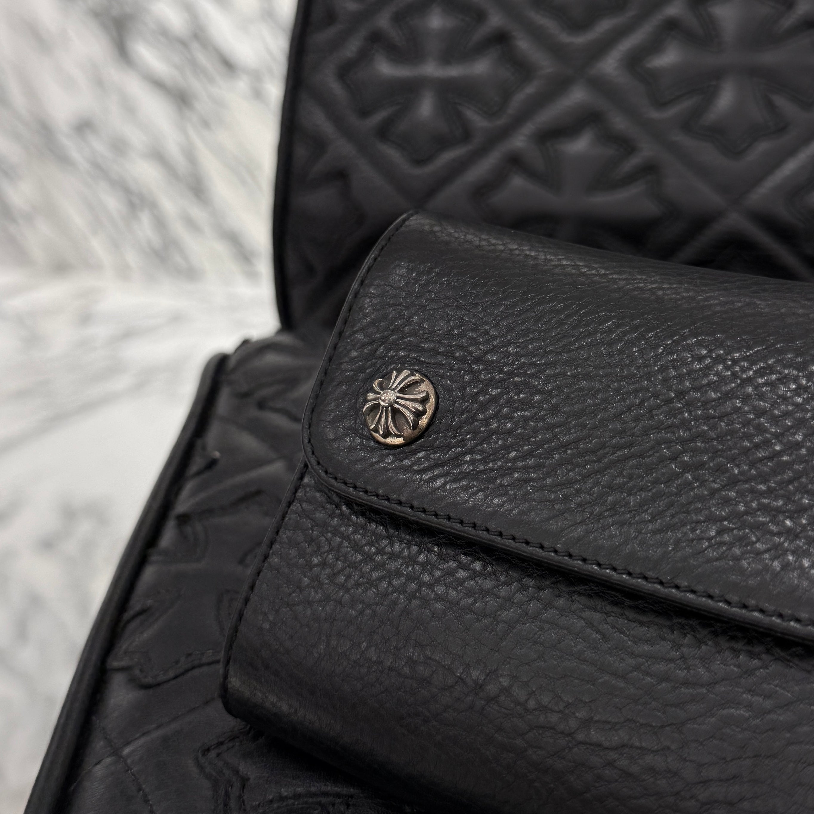 CHROME HEARTS Wave Mini Cross Ball Wallet クロムハーツ ウェーブ ミニ クロスボール ウォレット