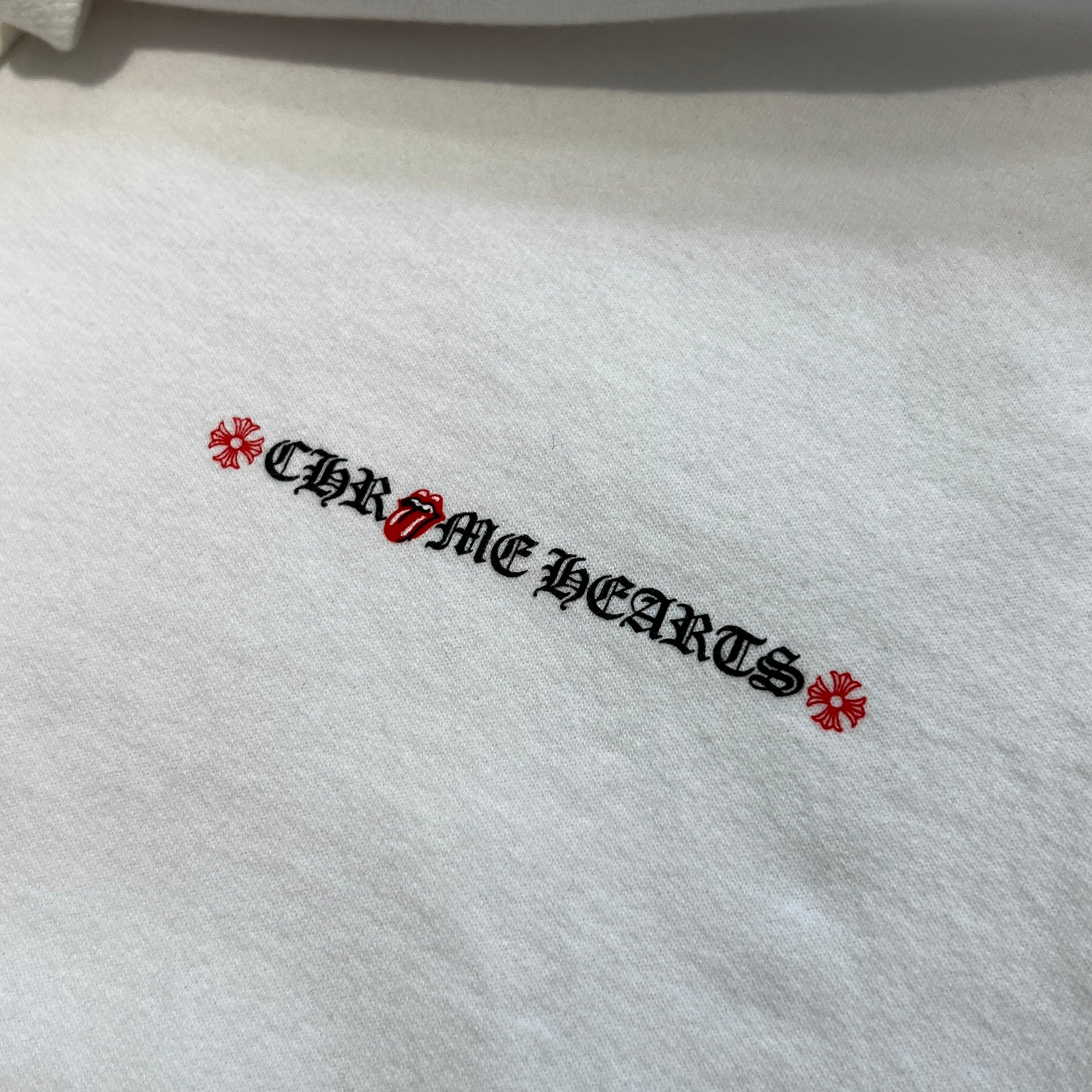 CHROME HEARTS × The Rolling Stones New York Limited Lip & Tan Pullover Hoodie Size L クロムハーツ × ローリングストーンズ ニューヨーク限定 リップアンドタン プルオーバー フーディ サイズL