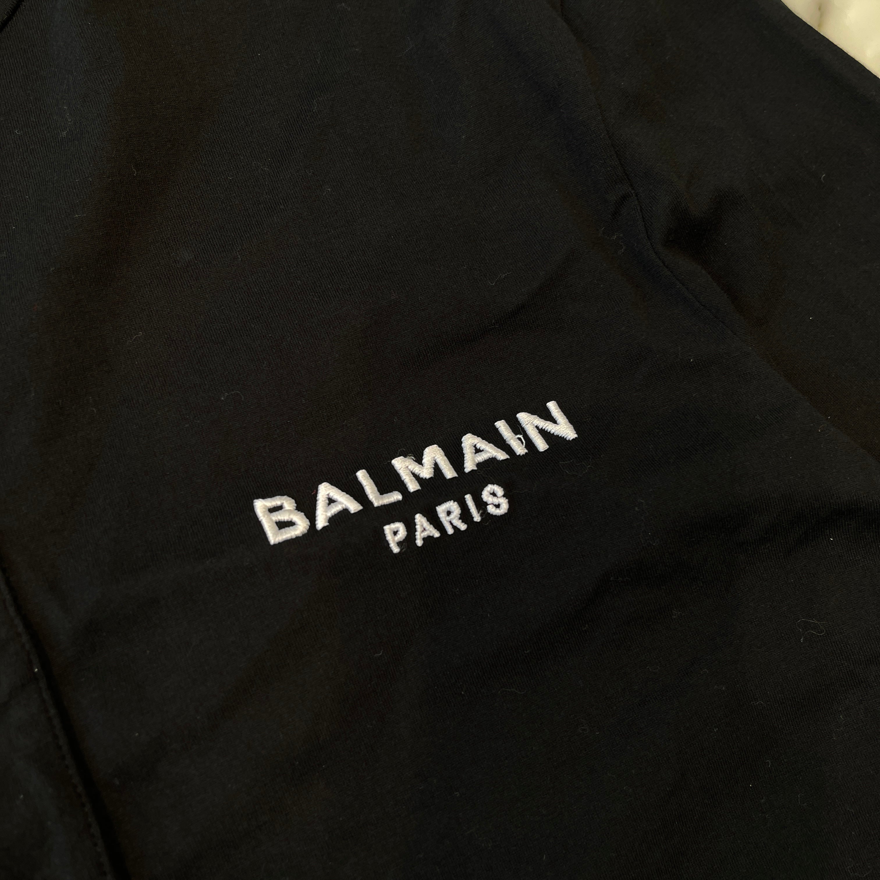 BALMAIN Cotton Long Sleeve Tee BRMF05270 001 Size M バルマン コットン ロングスリーブ Tシャツ サイズM