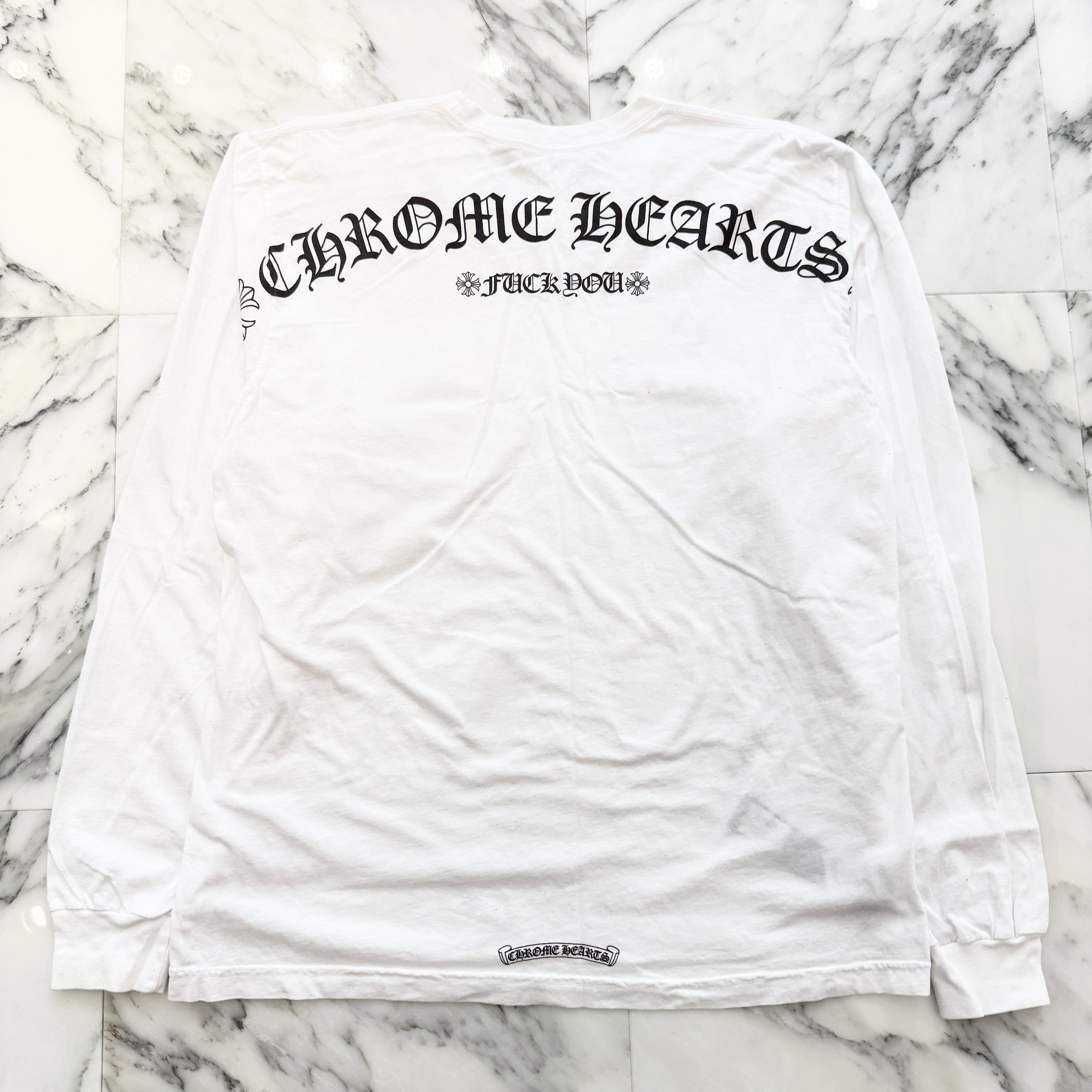 CHROME HEARTS Back Arch Logo USA Long Sleeve Tee Size XL クロムハーツ バックアーチロゴ USA ロングスリーブ Tシャツ サイズXL