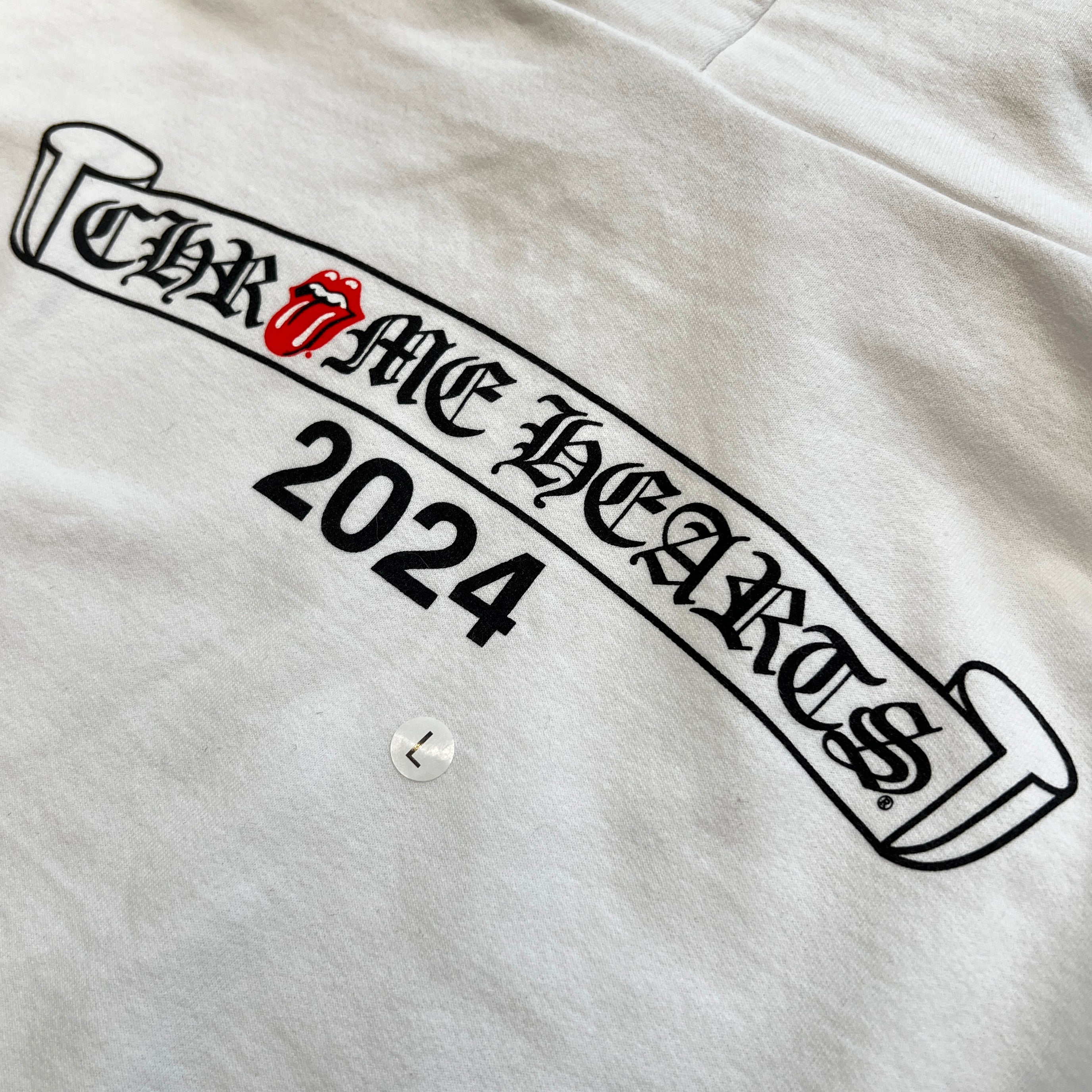 CHROME HEARTS × The Rolling Stones New York Limited Lip & Tan Pullover Hoodie Size L クロムハーツ × ローリングストーンズ ニューヨーク限定 リップアンドタン プルオーバー フーディ サイズL