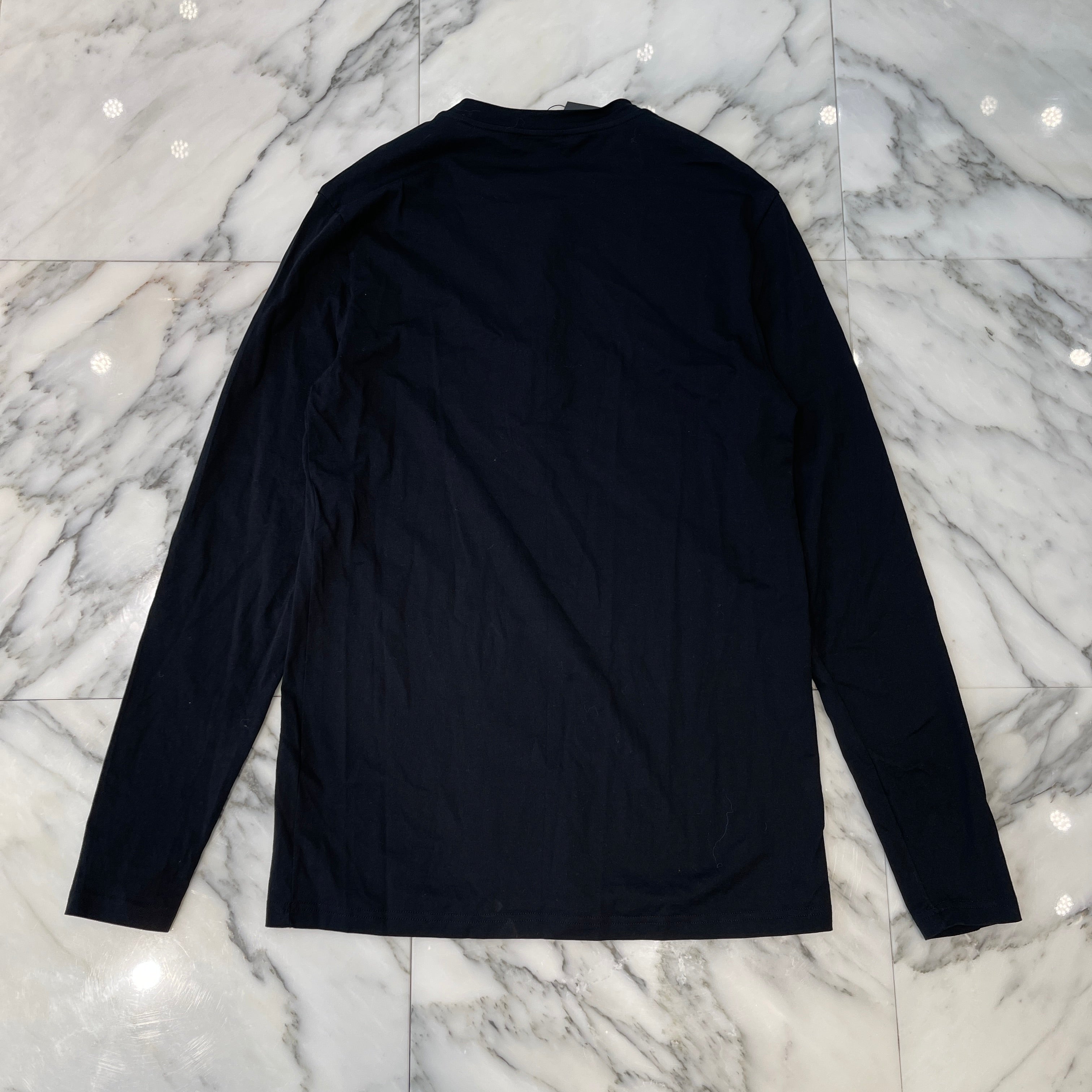 BALMAIN Cotton Long Sleeve Tee BRMF05270 001 Size M バルマン コットン ロングスリーブ Tシャツ サイズM