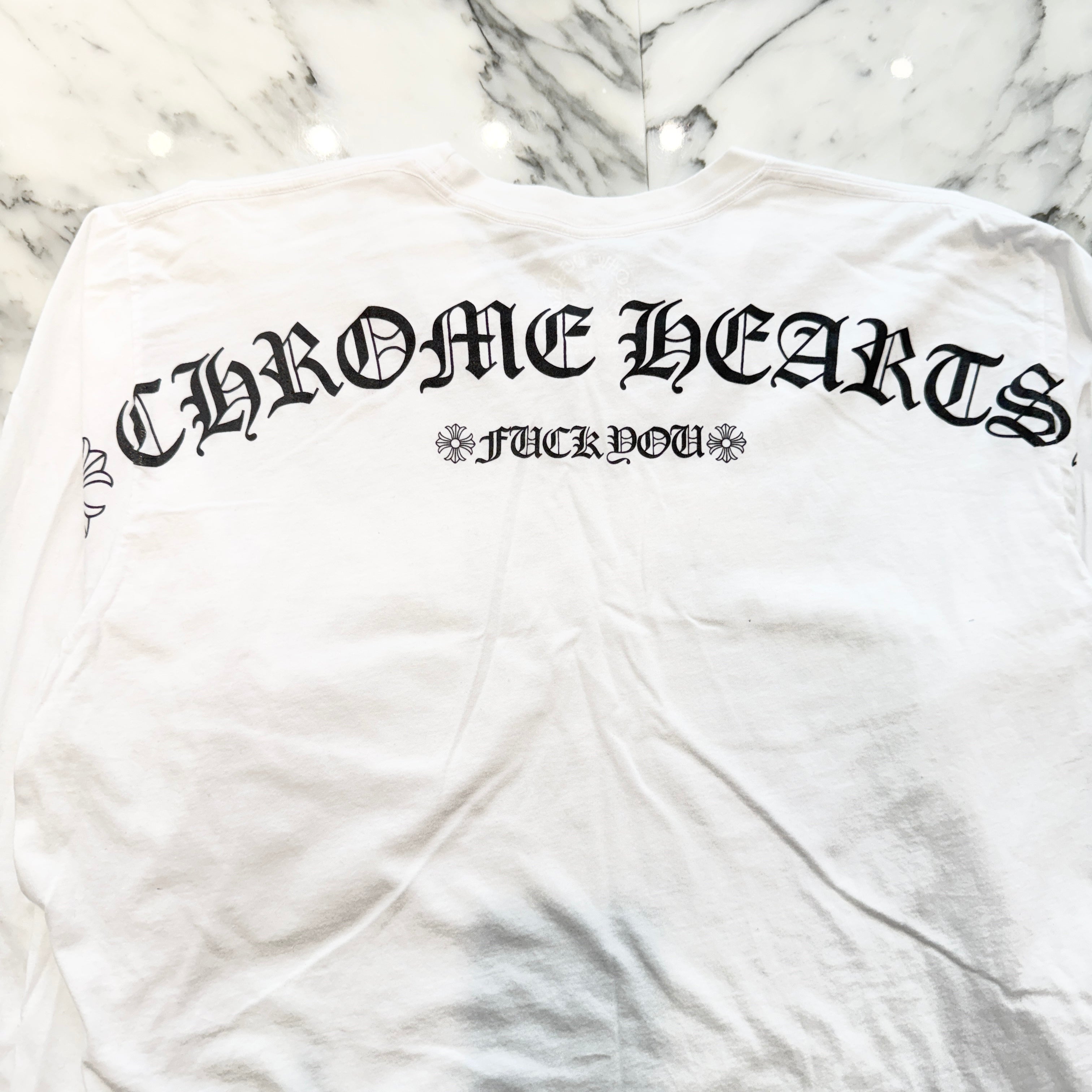 CHROME HEARTS Back Arch Logo USA Long Sleeve Tee Size XL クロムハーツ バックアーチロゴ USA ロングスリーブ Tシャツ サイズXL