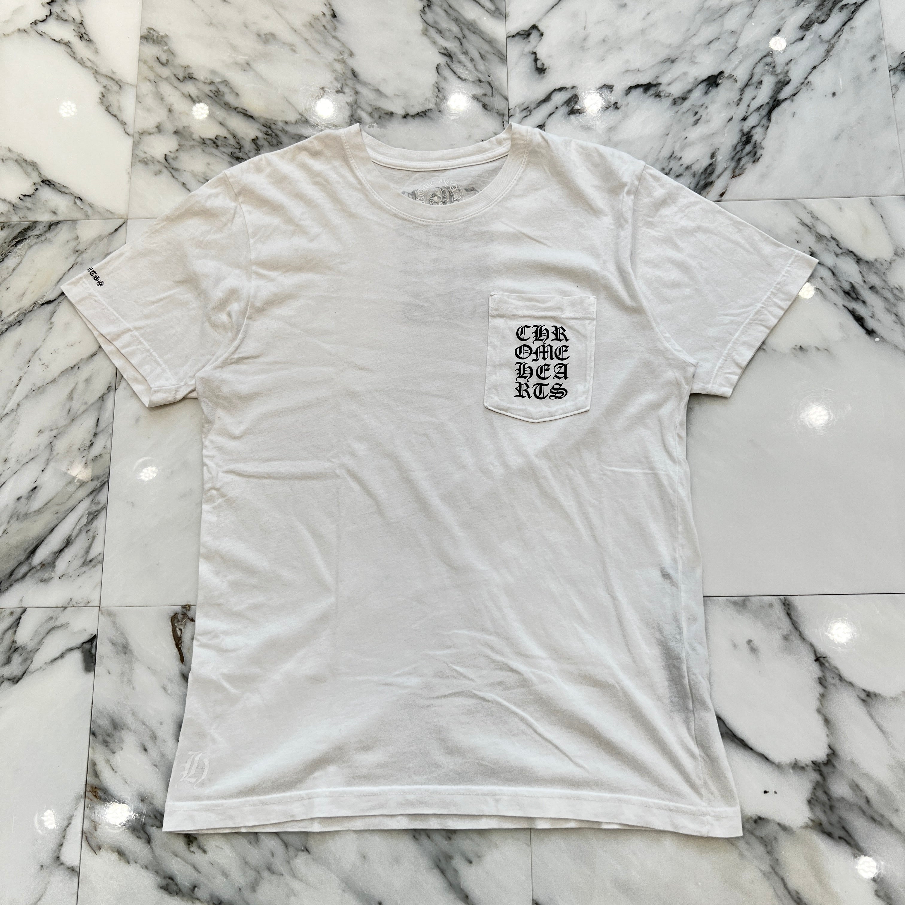 CHROME HEARTS Vertical Logo Tee Size M クロムハーツ ヴァーティカル